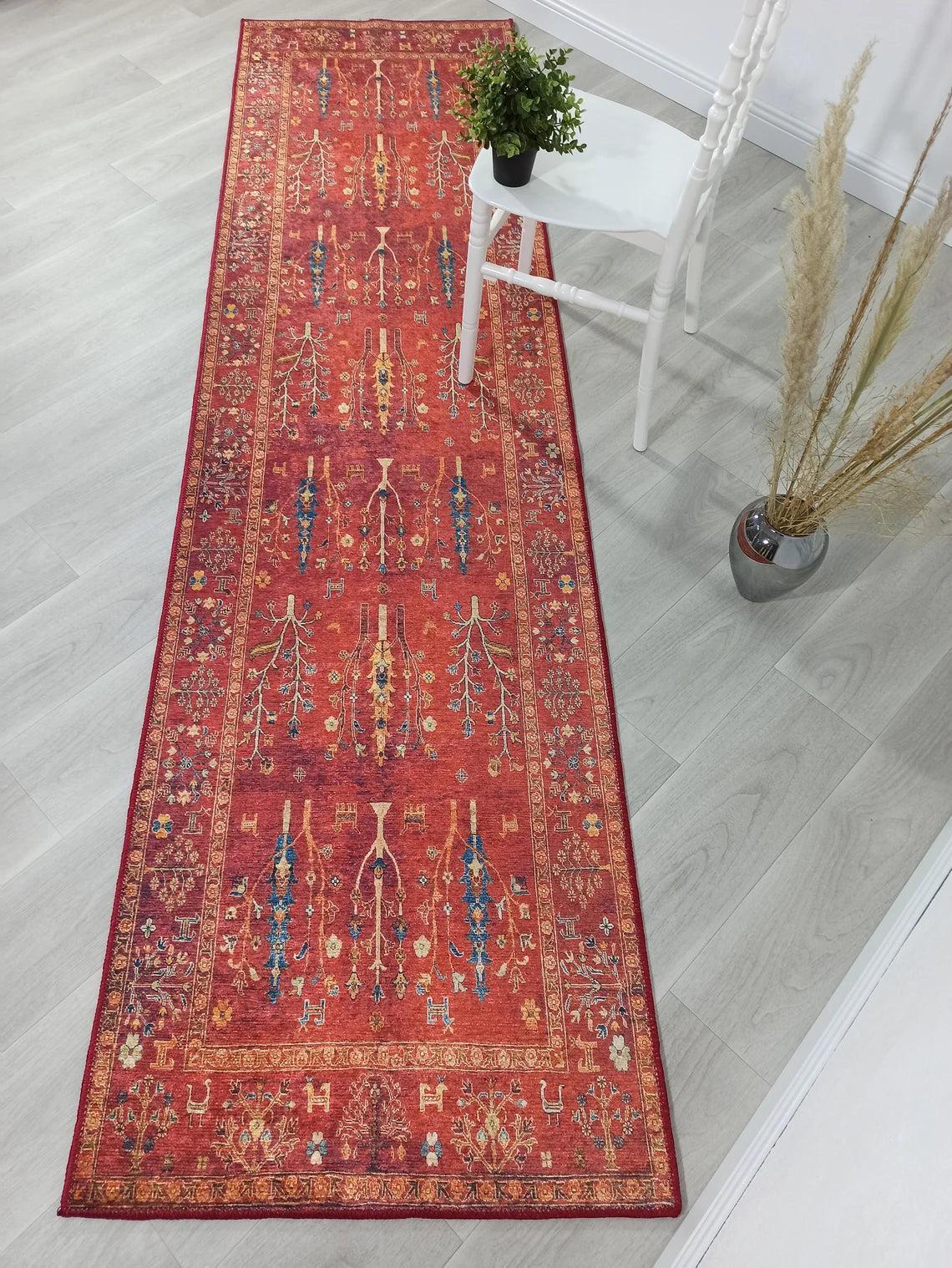 Etnik Kırmızı Anadolu Kilim Halı