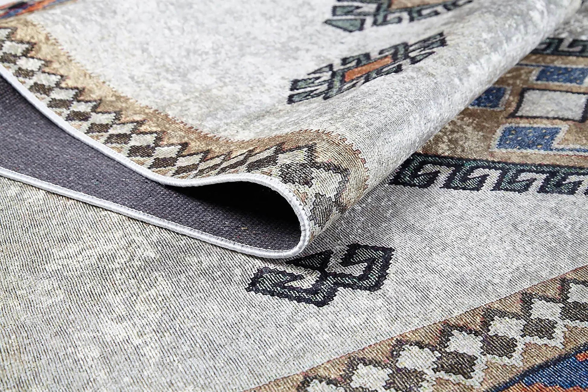 Fas Bej Gri Kilim Halı