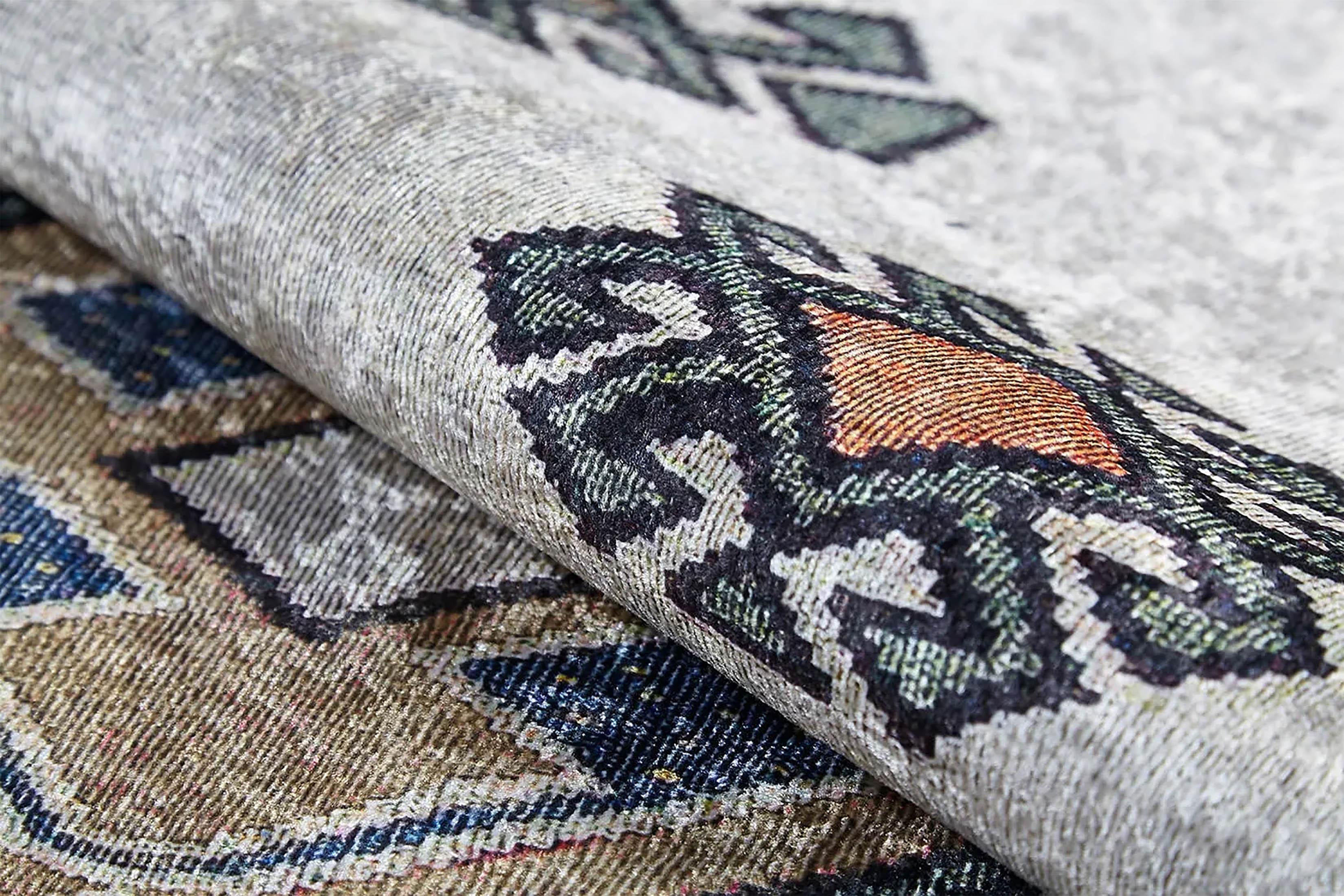 Fas Bej Gri Kilim Halı