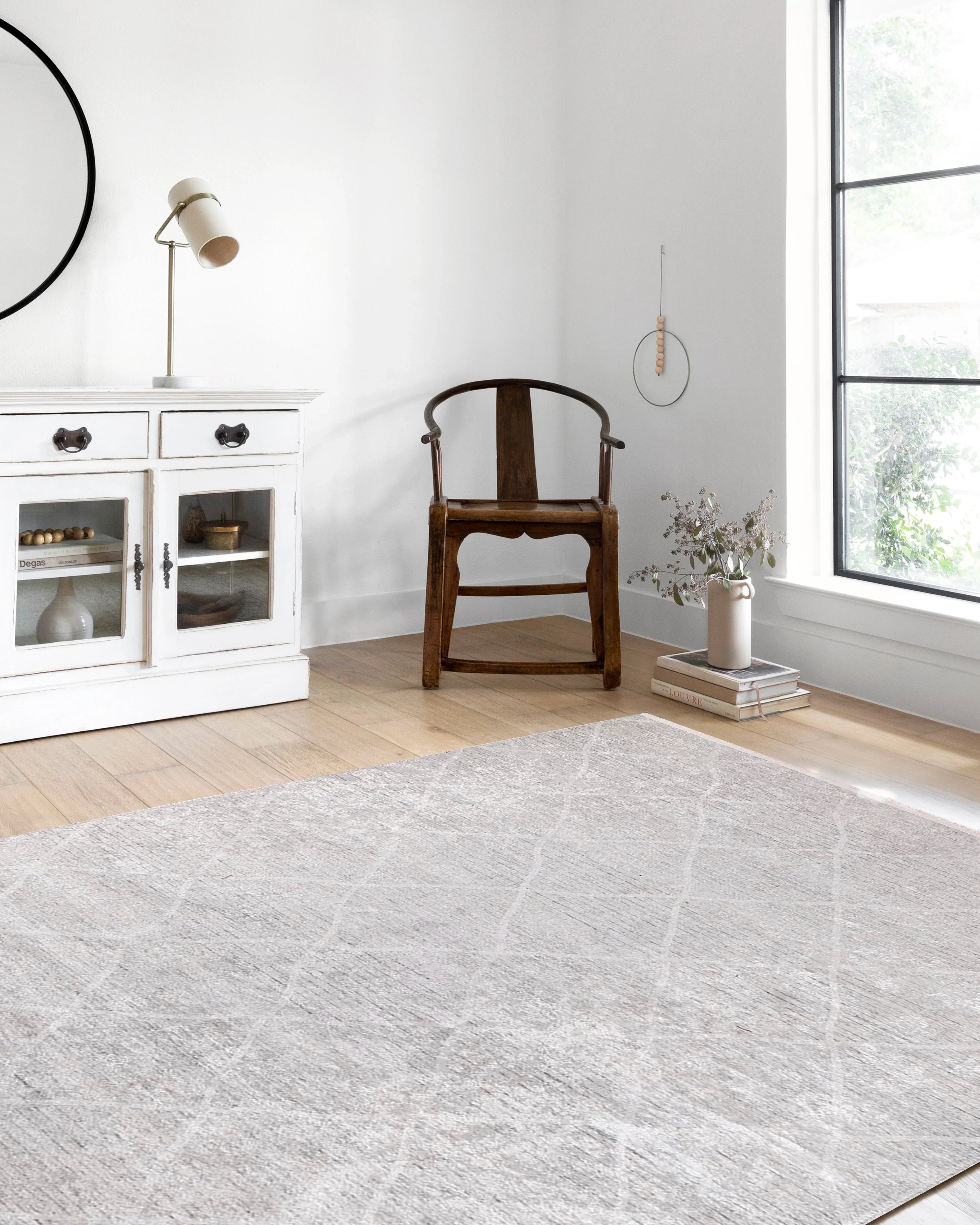 Fas Krem Geometrik Modern Halı