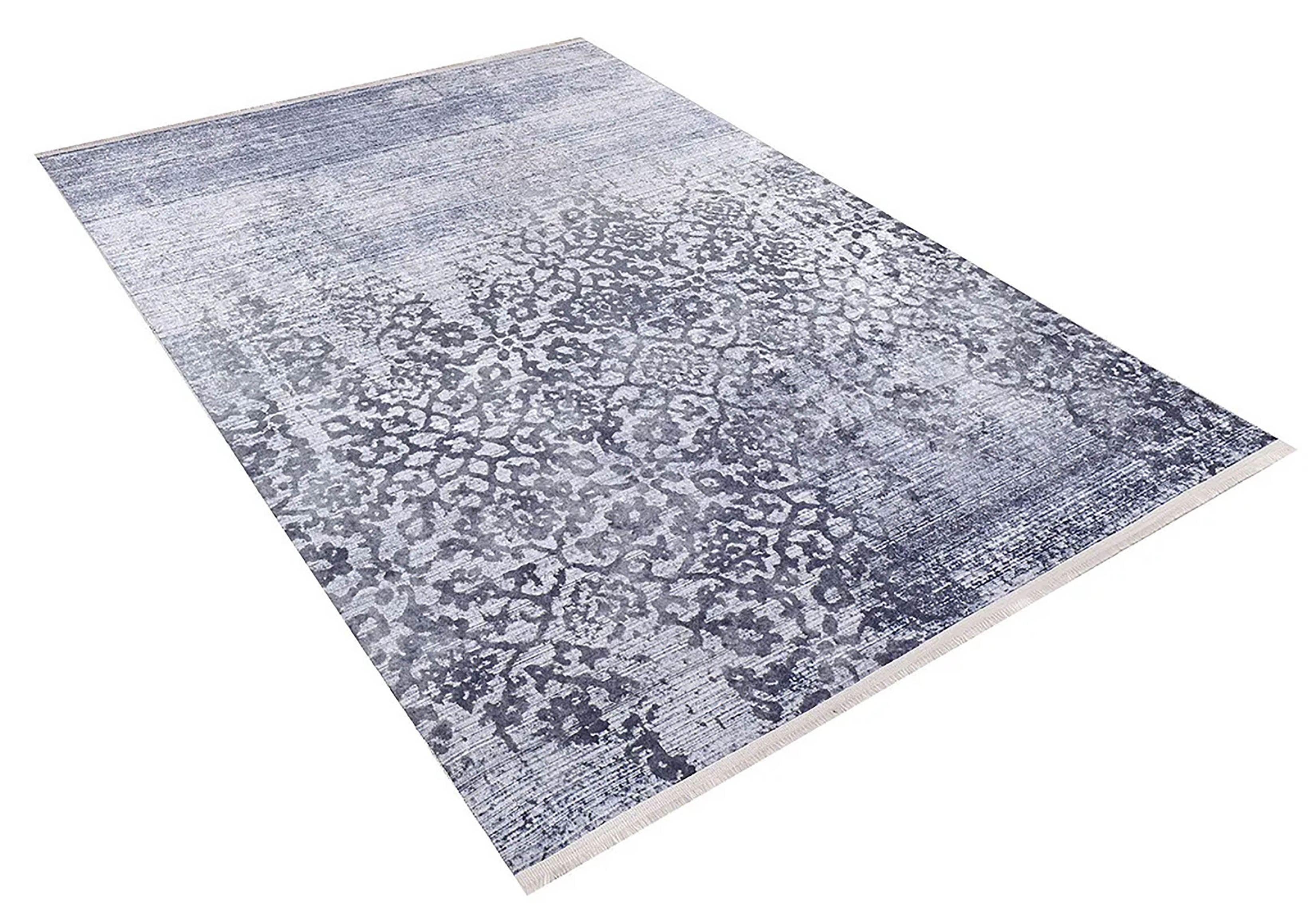 Füme Mavi Degrade Modern Halı