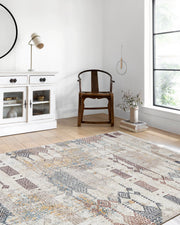 Geometrik Sade Bej Kilim Halı