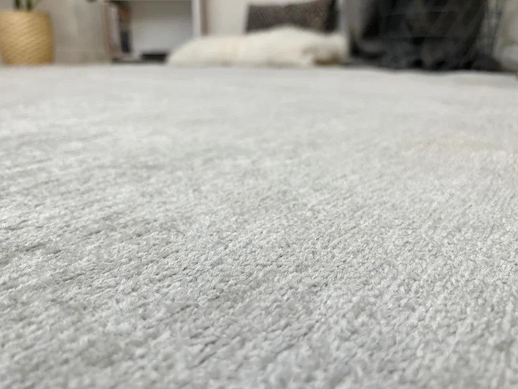 Gümüş Modern Düz Yıkanabilir Antibakteriyel Halı
