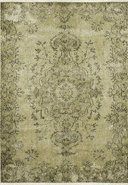 Hardal Sarı Yeşil Vintage Desenli Halı