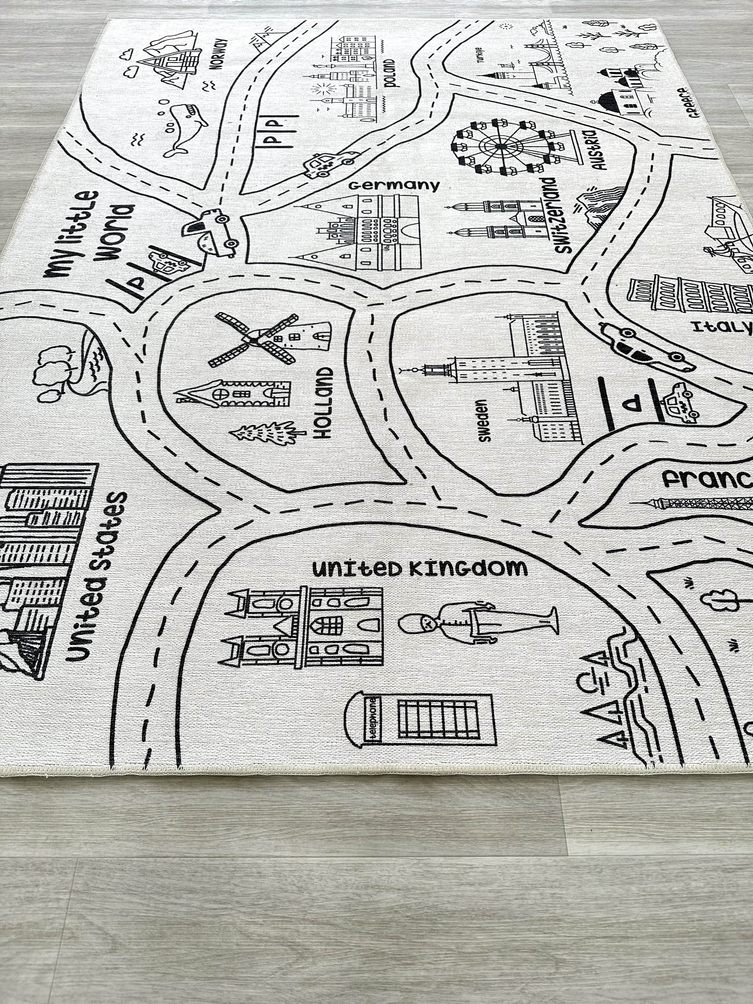 Traffic Themed Children's Rug