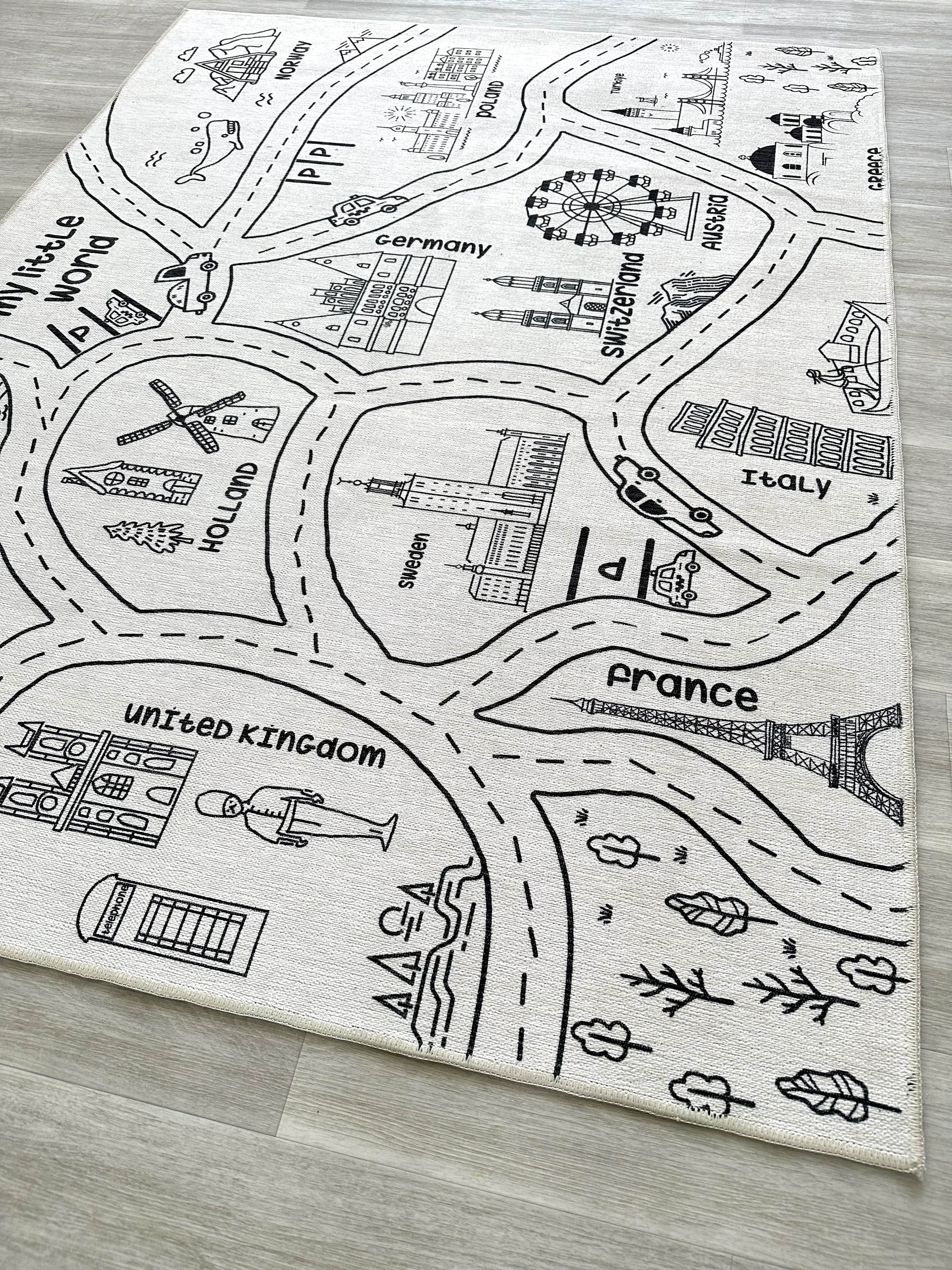 Traffic Themed Children's Rug