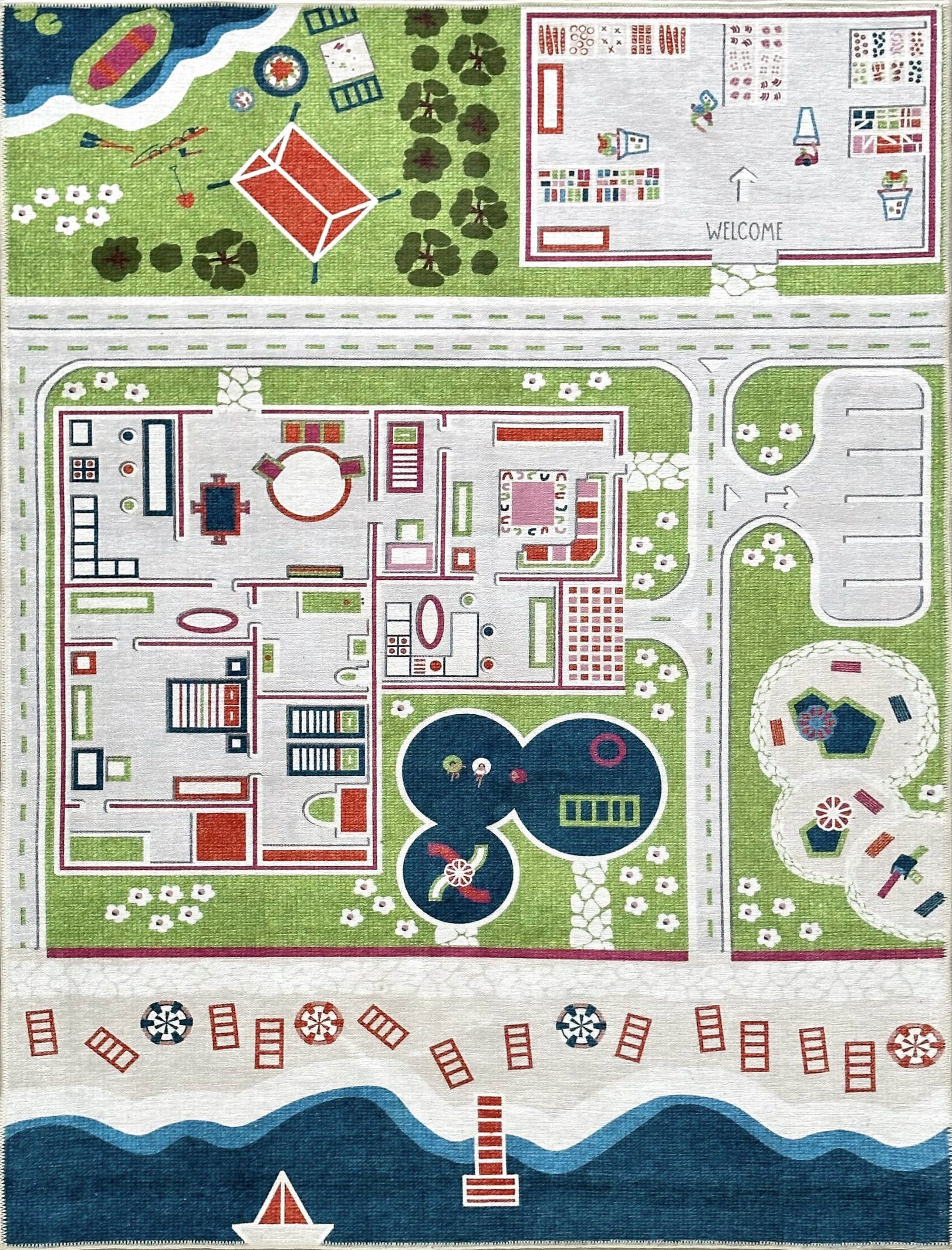 Traffic Themed Children's Rug