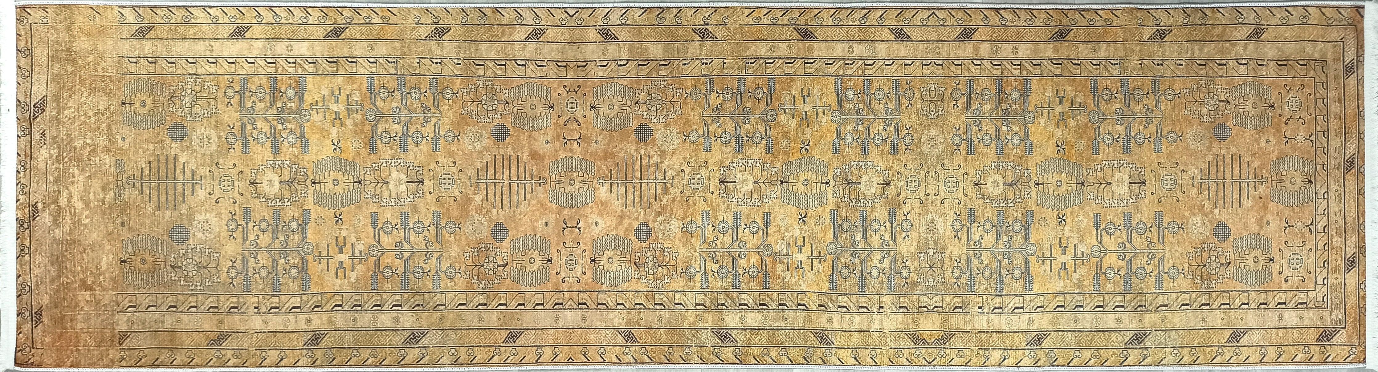 İran Bej Sarı Vintage Halı
