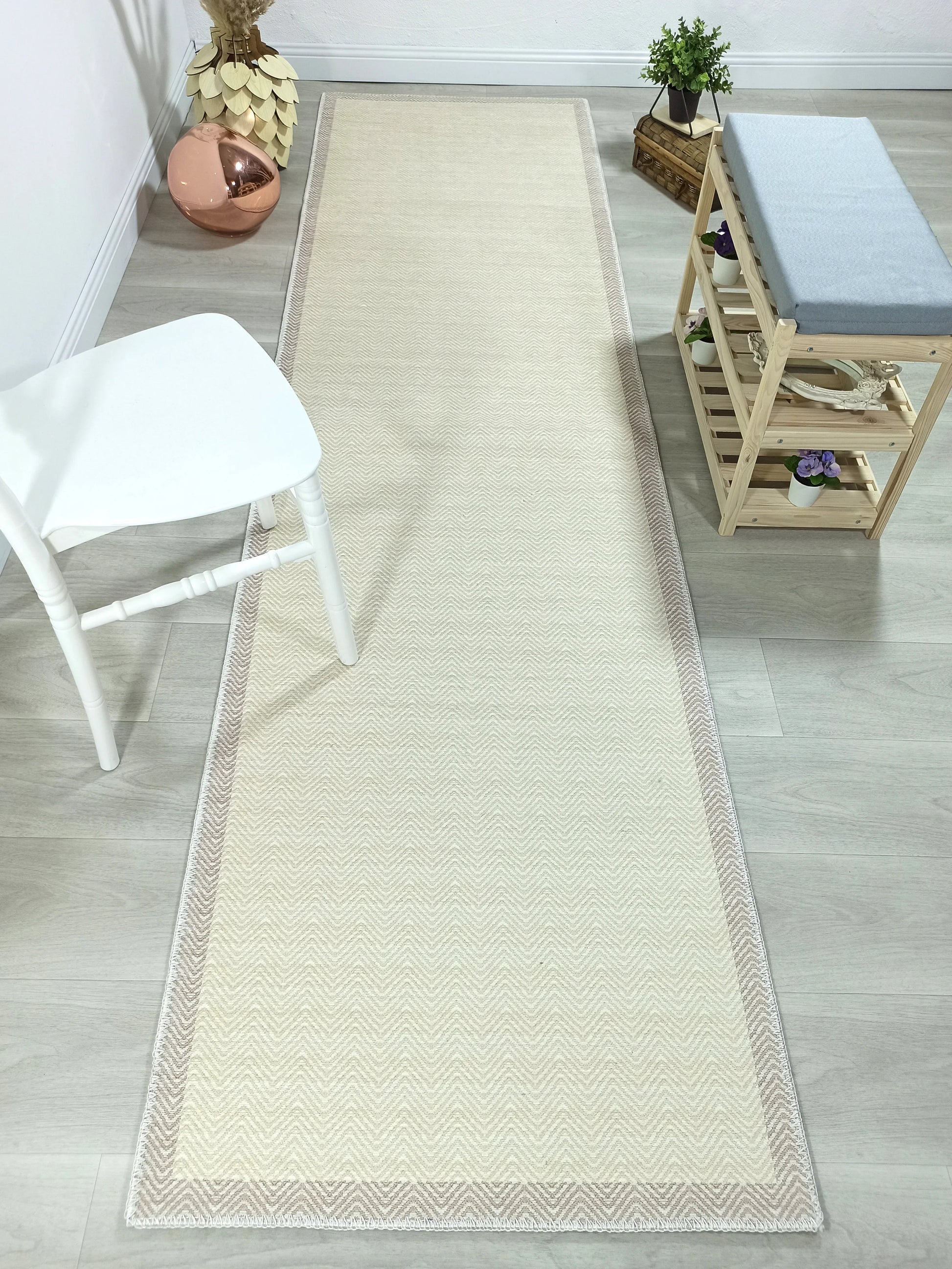 İskandinav Modern Bej Halı