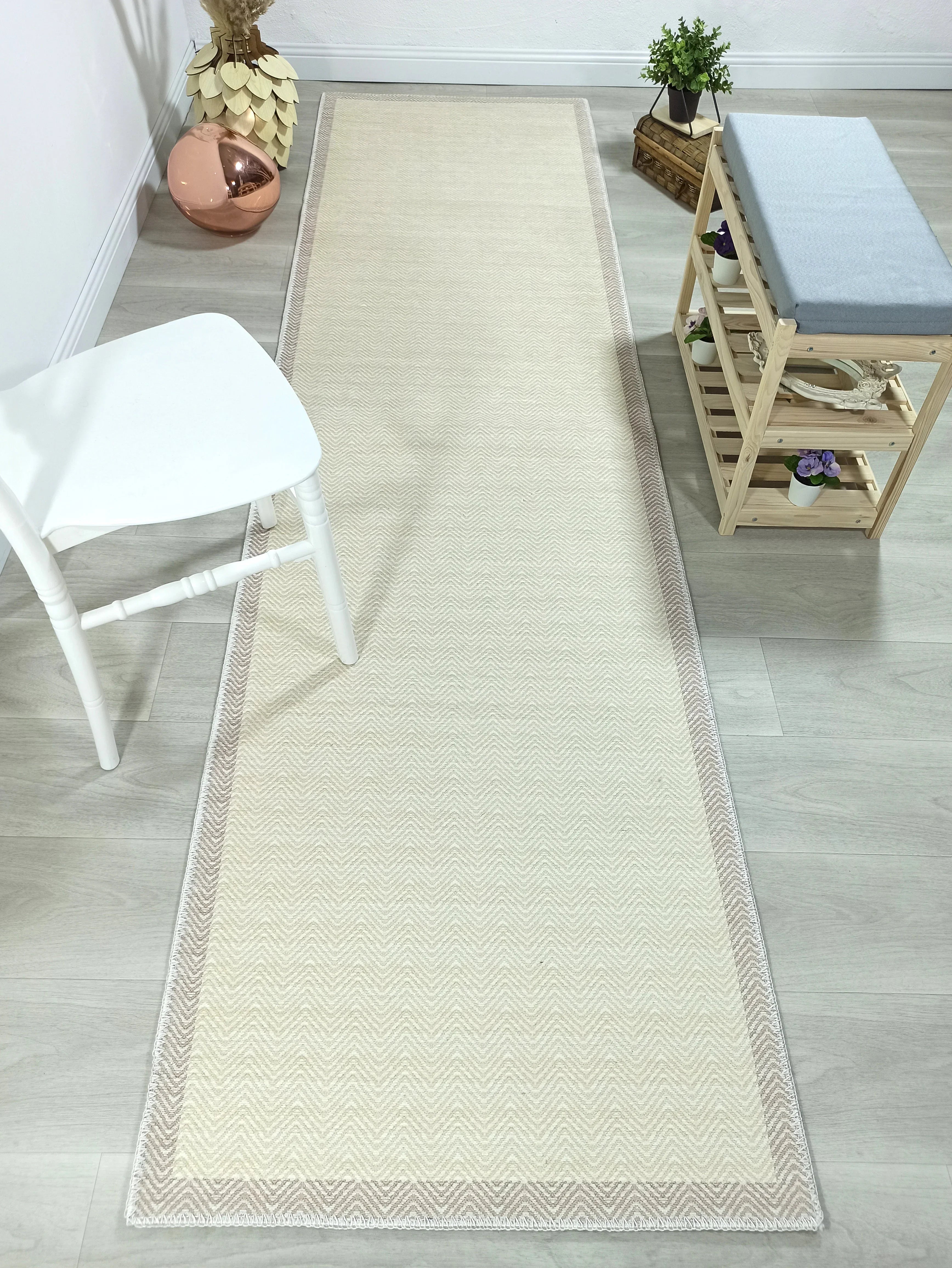 İskandinav Modern Bej Halı
