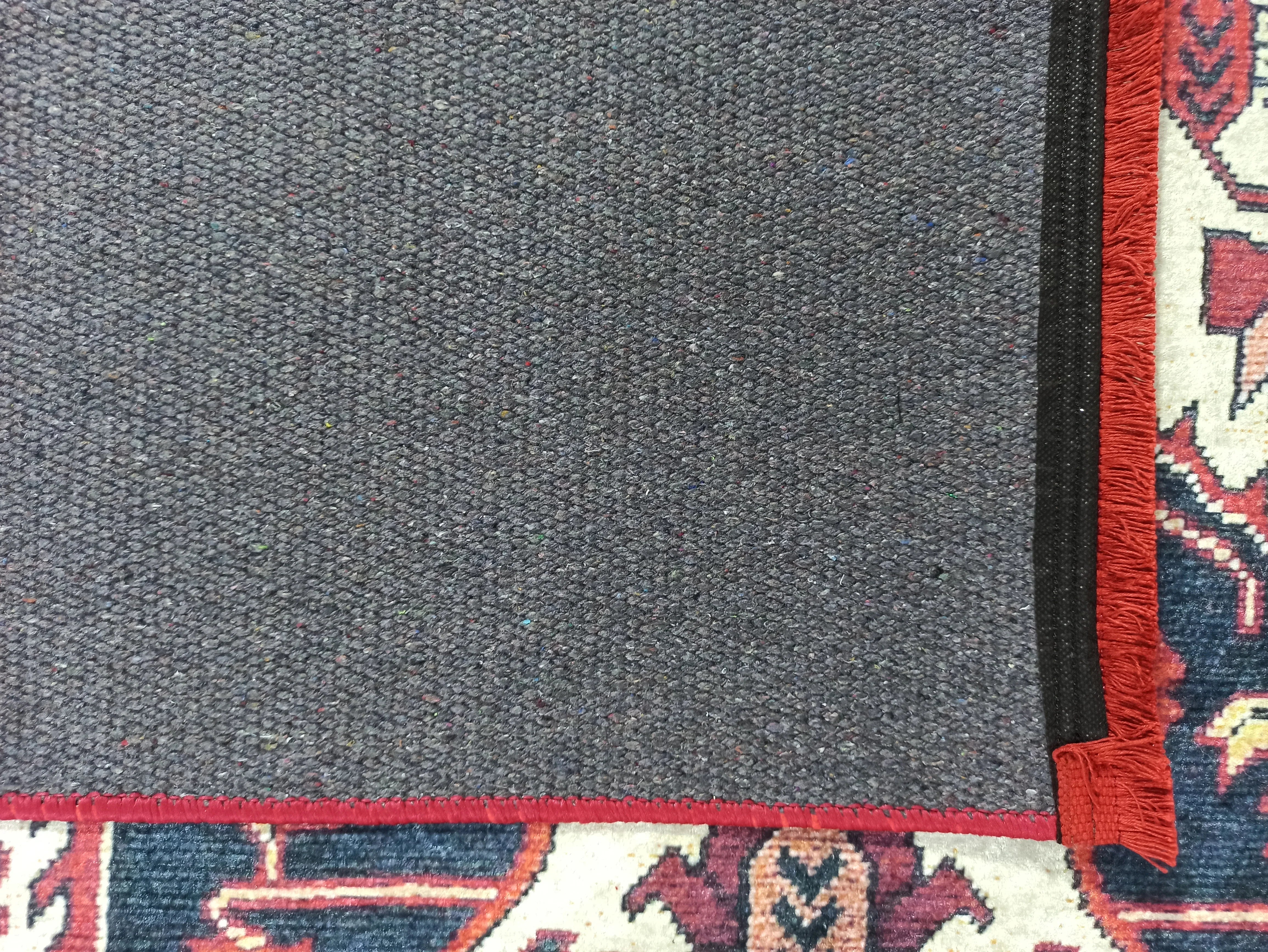 Kırmızı Bej Geometrik Desenli Anadolu Kilim Halı