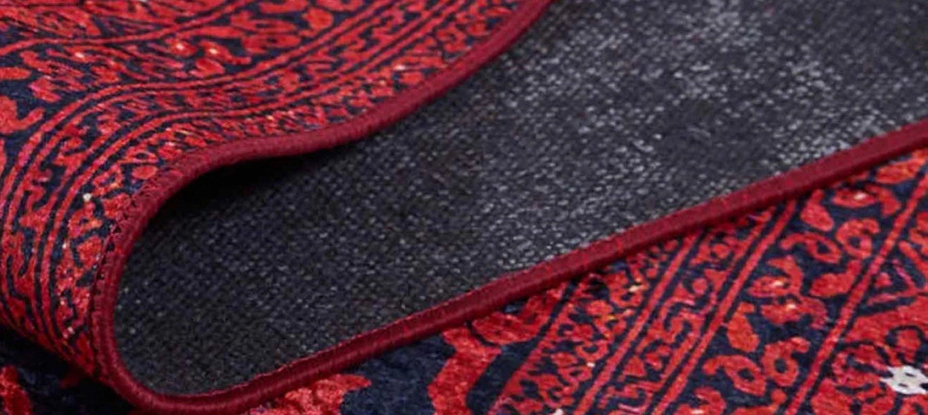 Kırmızı Bej Geometrik Desenli Anadolu Kilim Halı