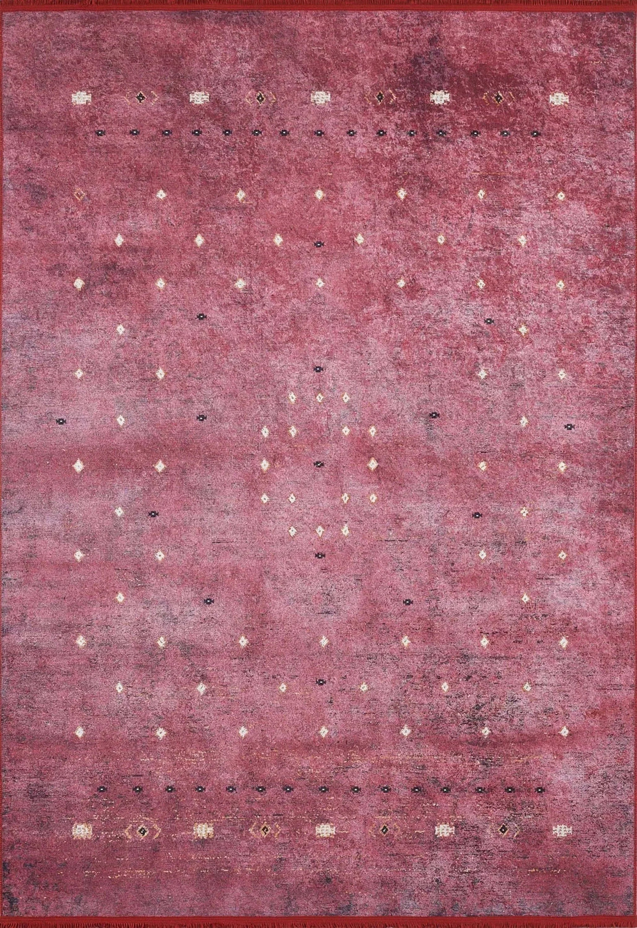 Kırmızı Uşak Desenli Kilim Halı
