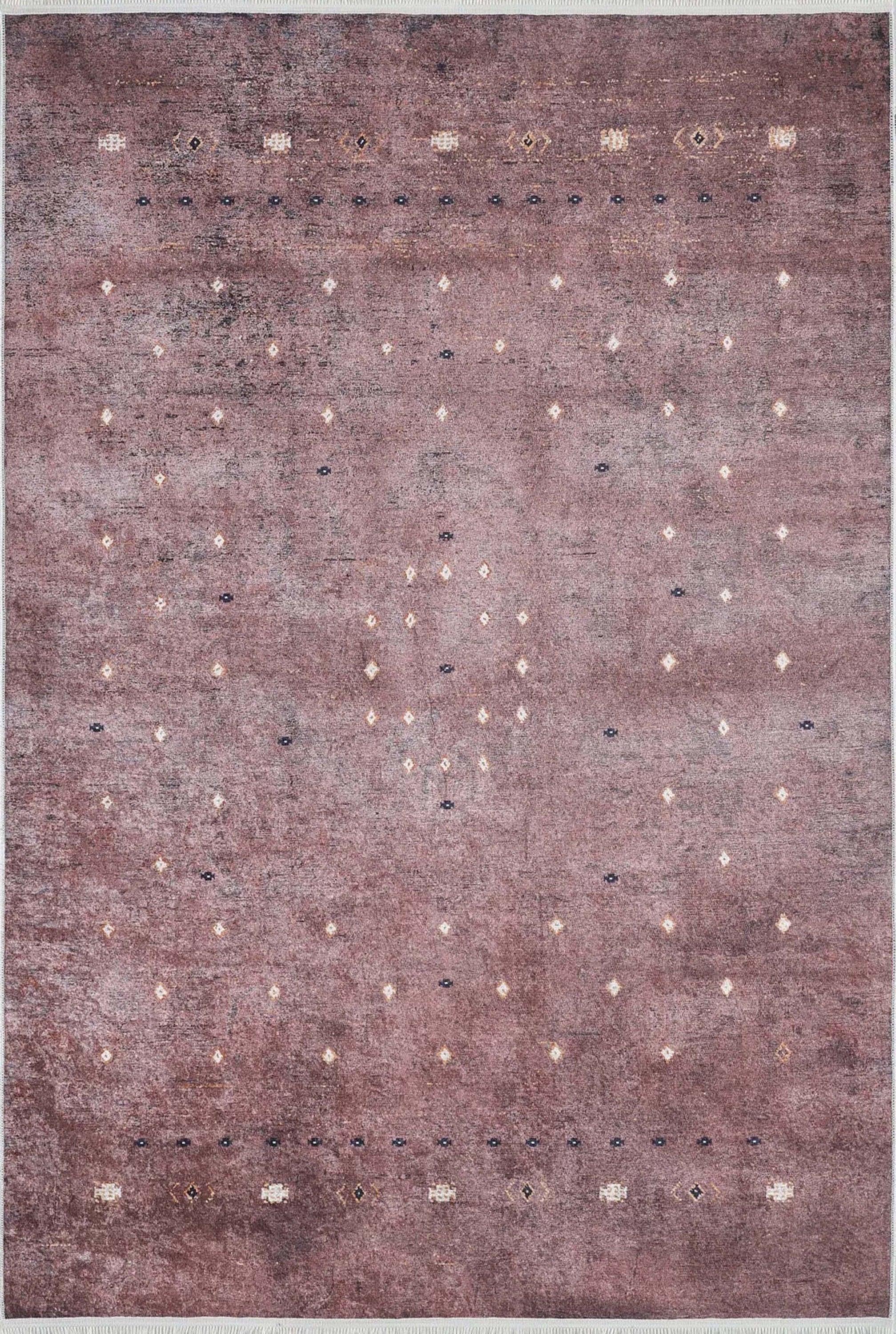 Kahverengi Uşak Desenli Kilim Halı