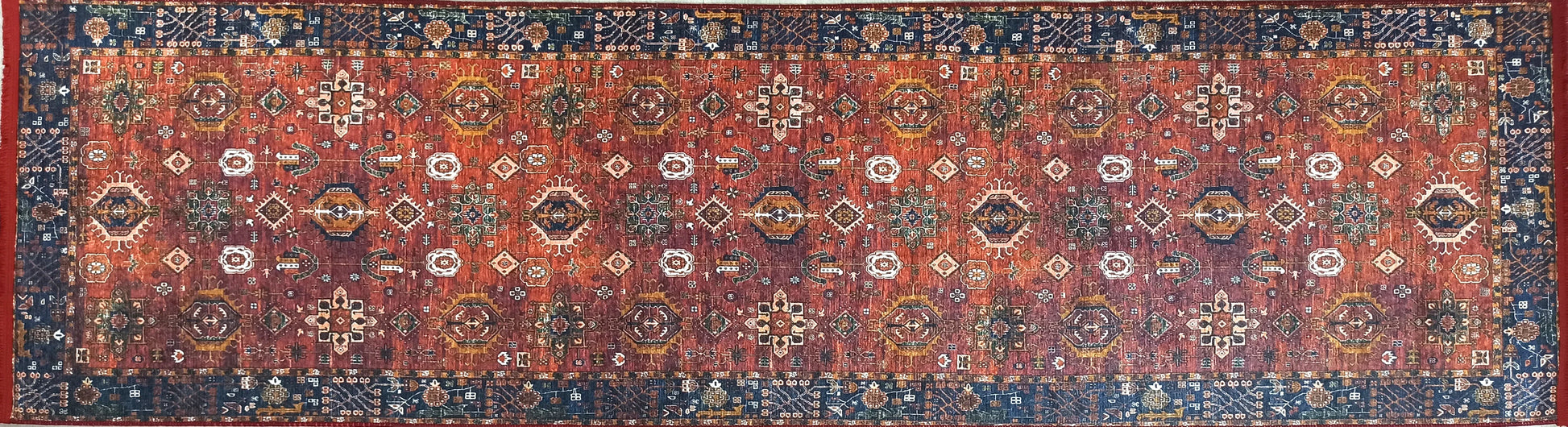 Kırmızı Uşak Vintage Antik Halı