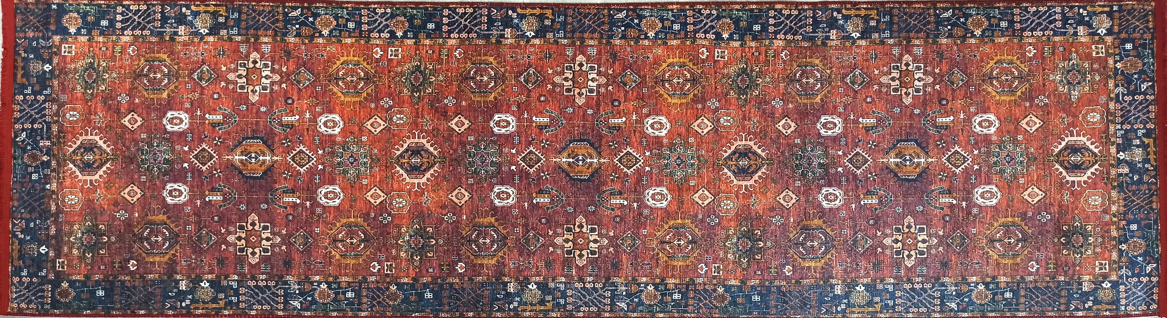 Kırmızı Uşak Vintage Antik Halı