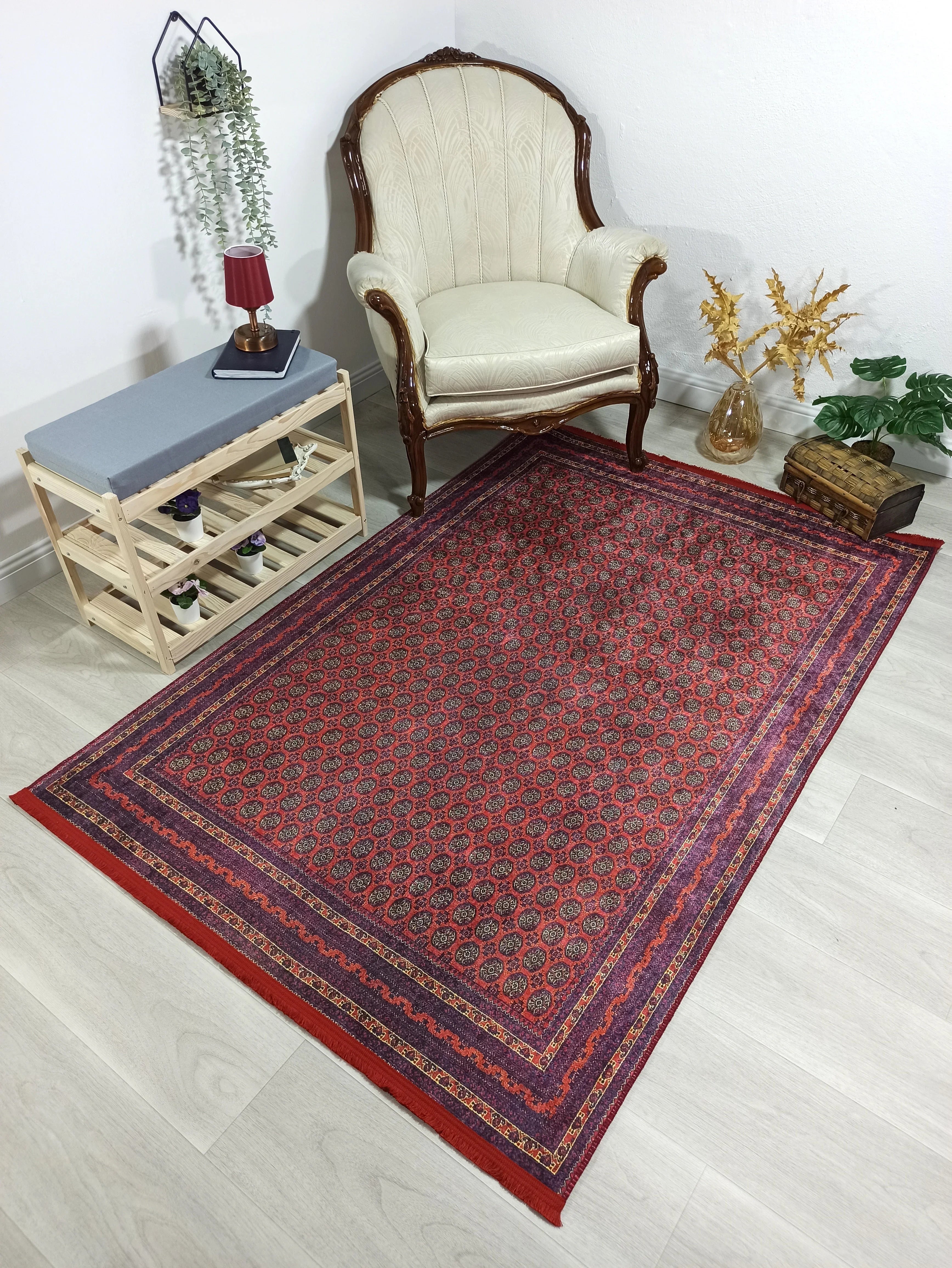 Kırmızı Vintage Kilim Halı