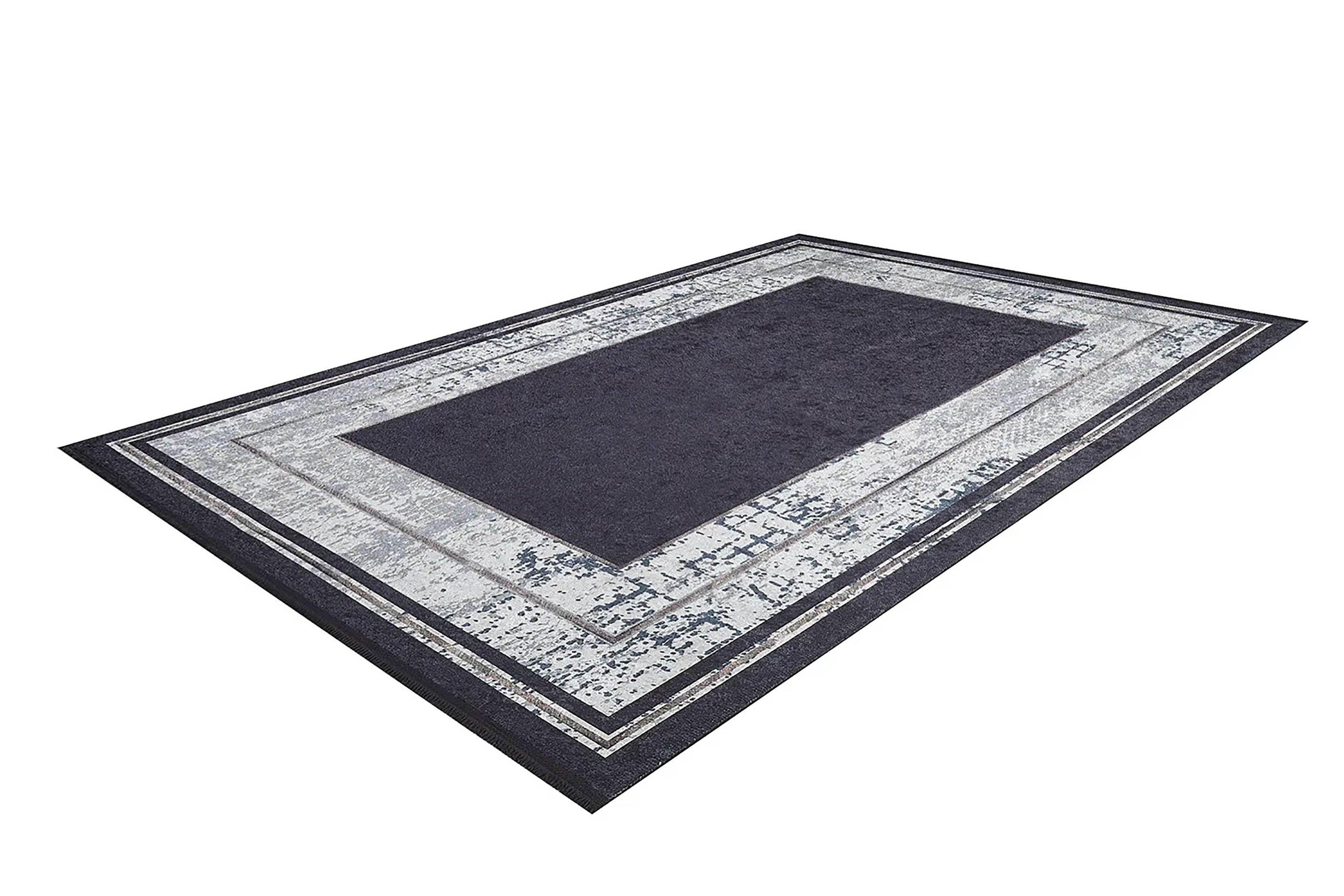Koyu Füme Modern Çerçeveli Halı