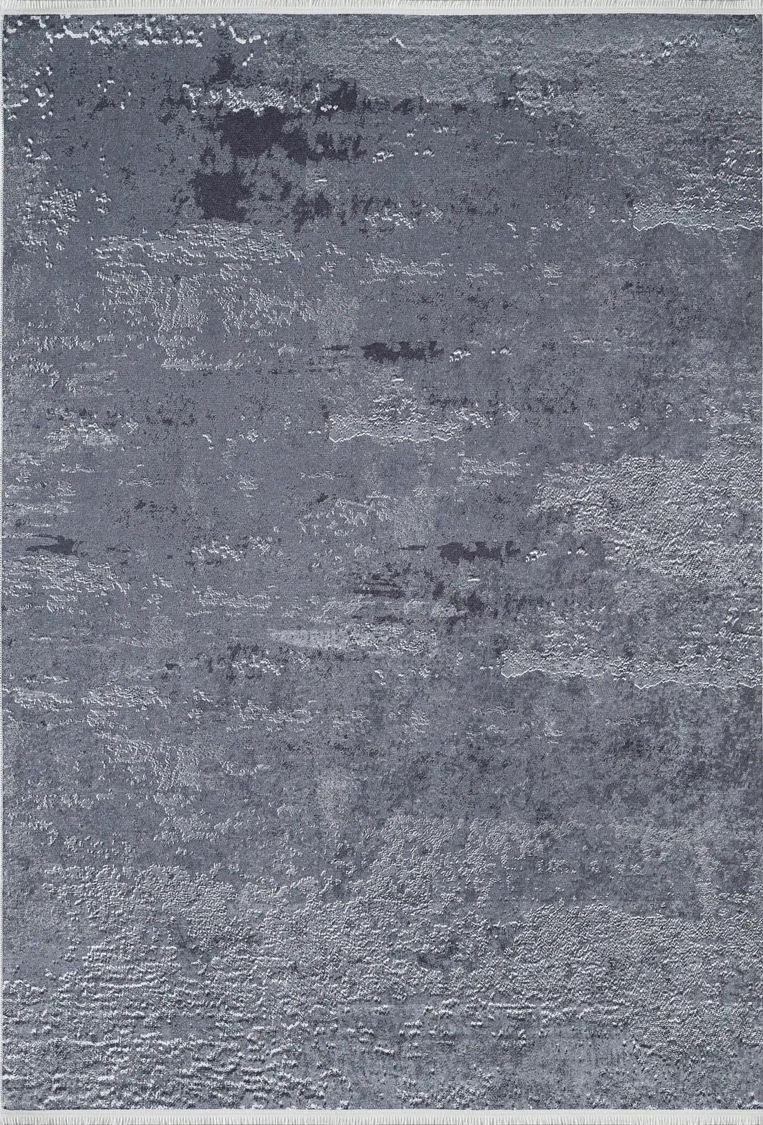 Koyu Gri Abstre Modern Halı