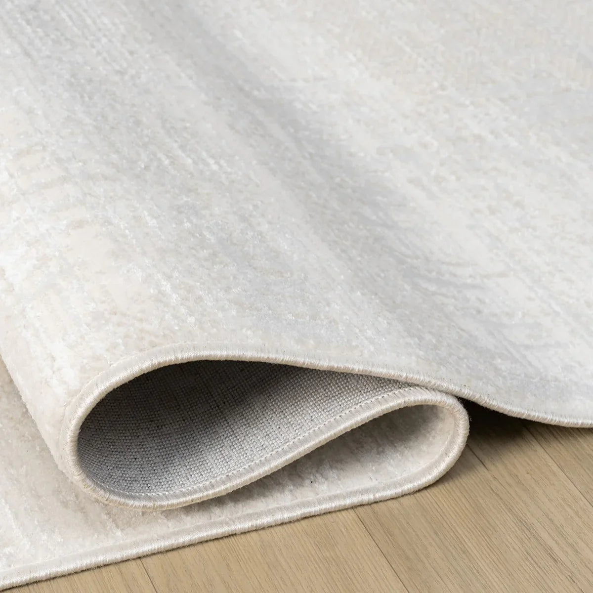Krem Beyaz Soyut Çizgisel Modern Halı