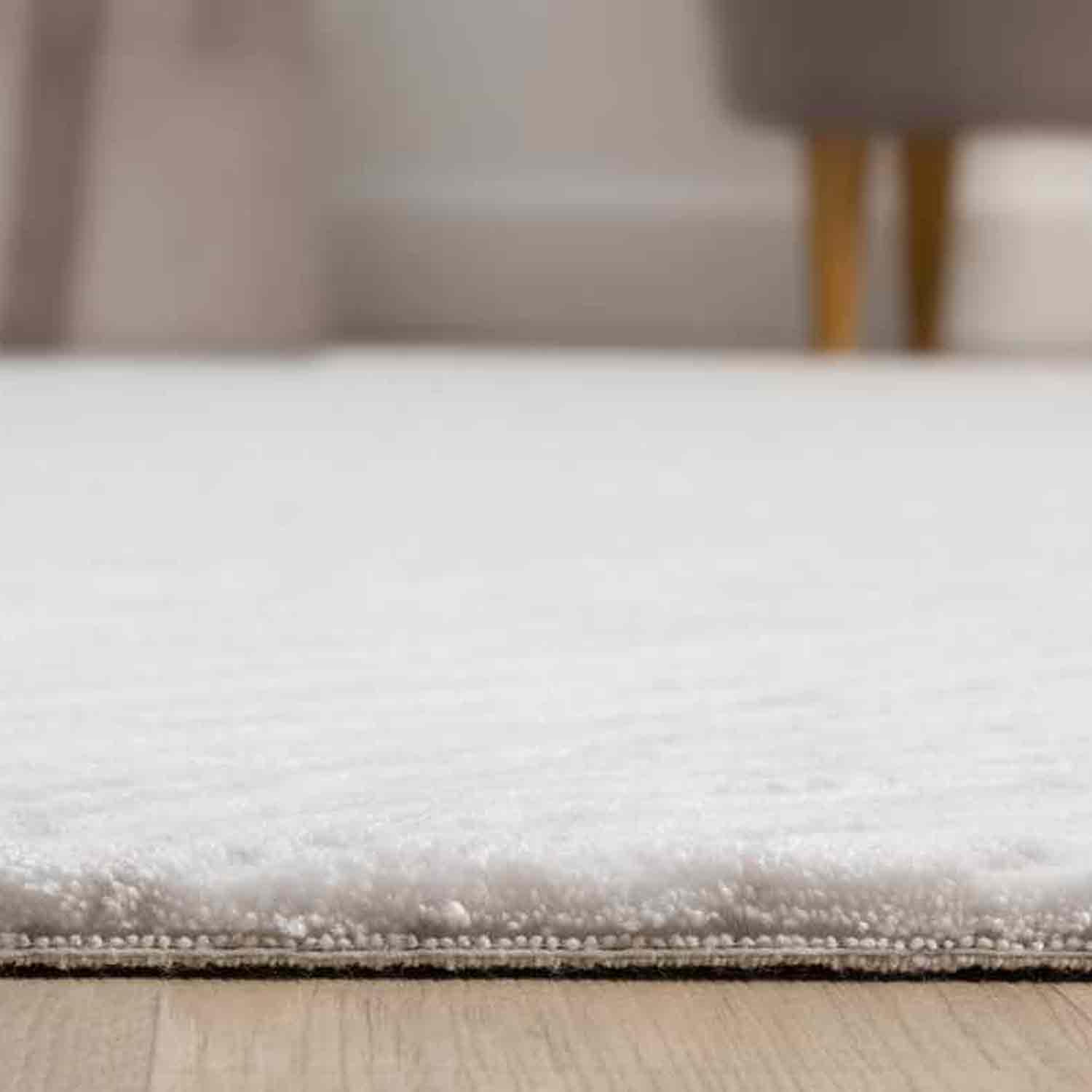 Krem Gri Soyut Çizgili Modern Halı