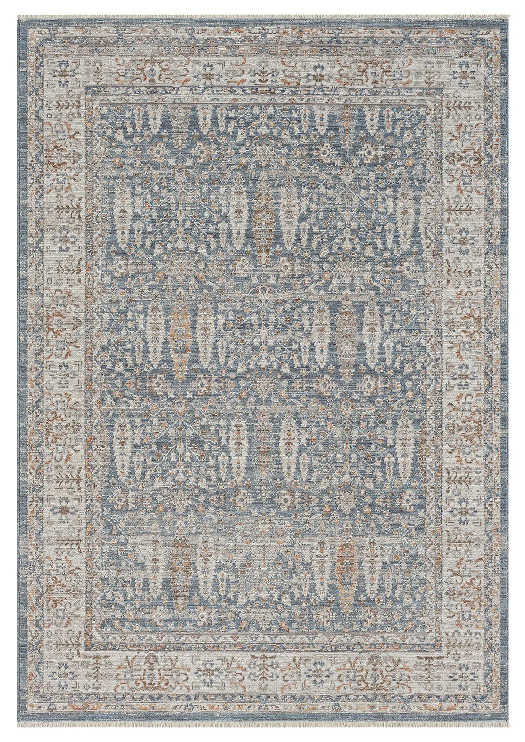 Mavi Gri Açık Kahve Klasik Halı