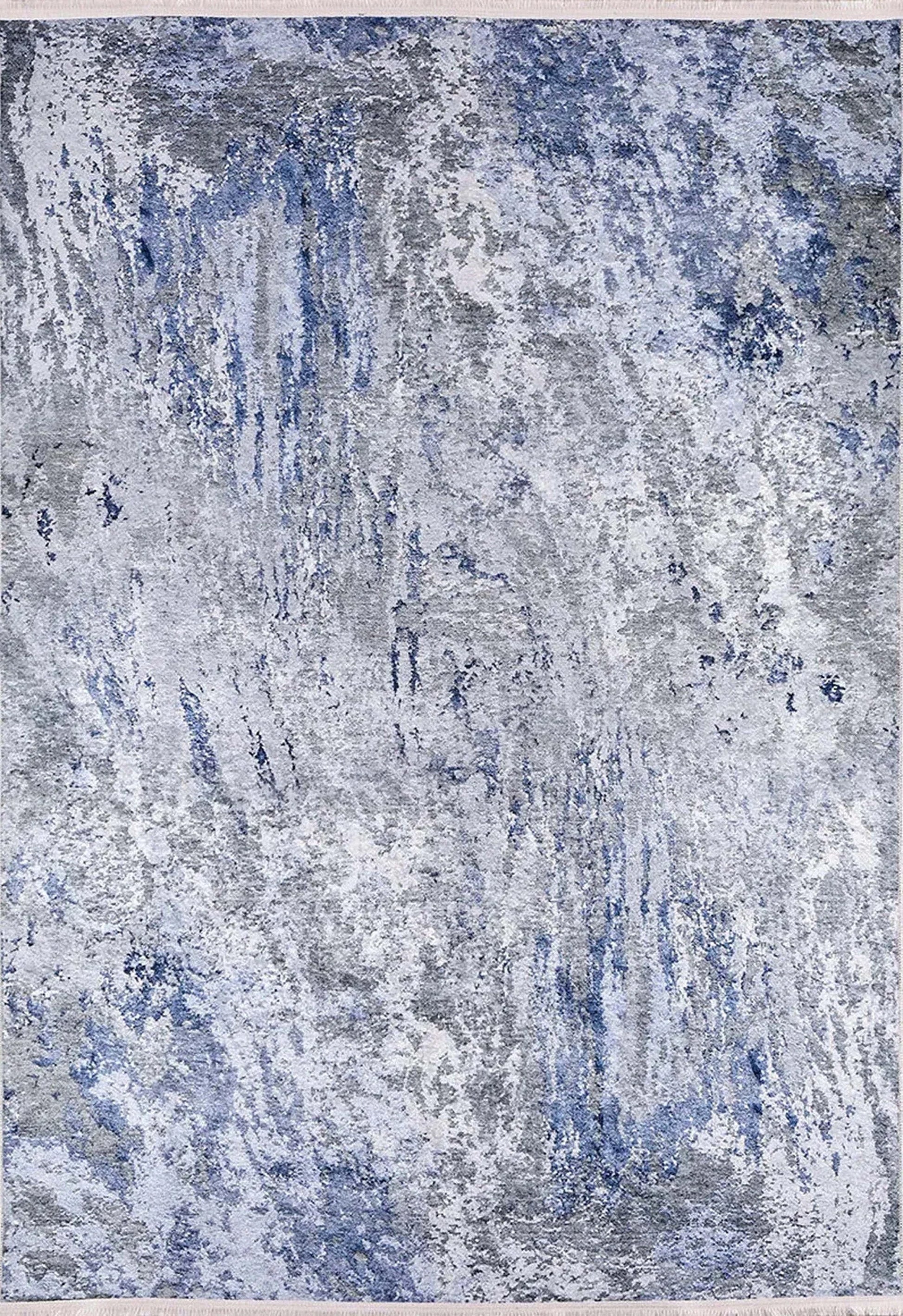 Mavi Gri Modern Halı