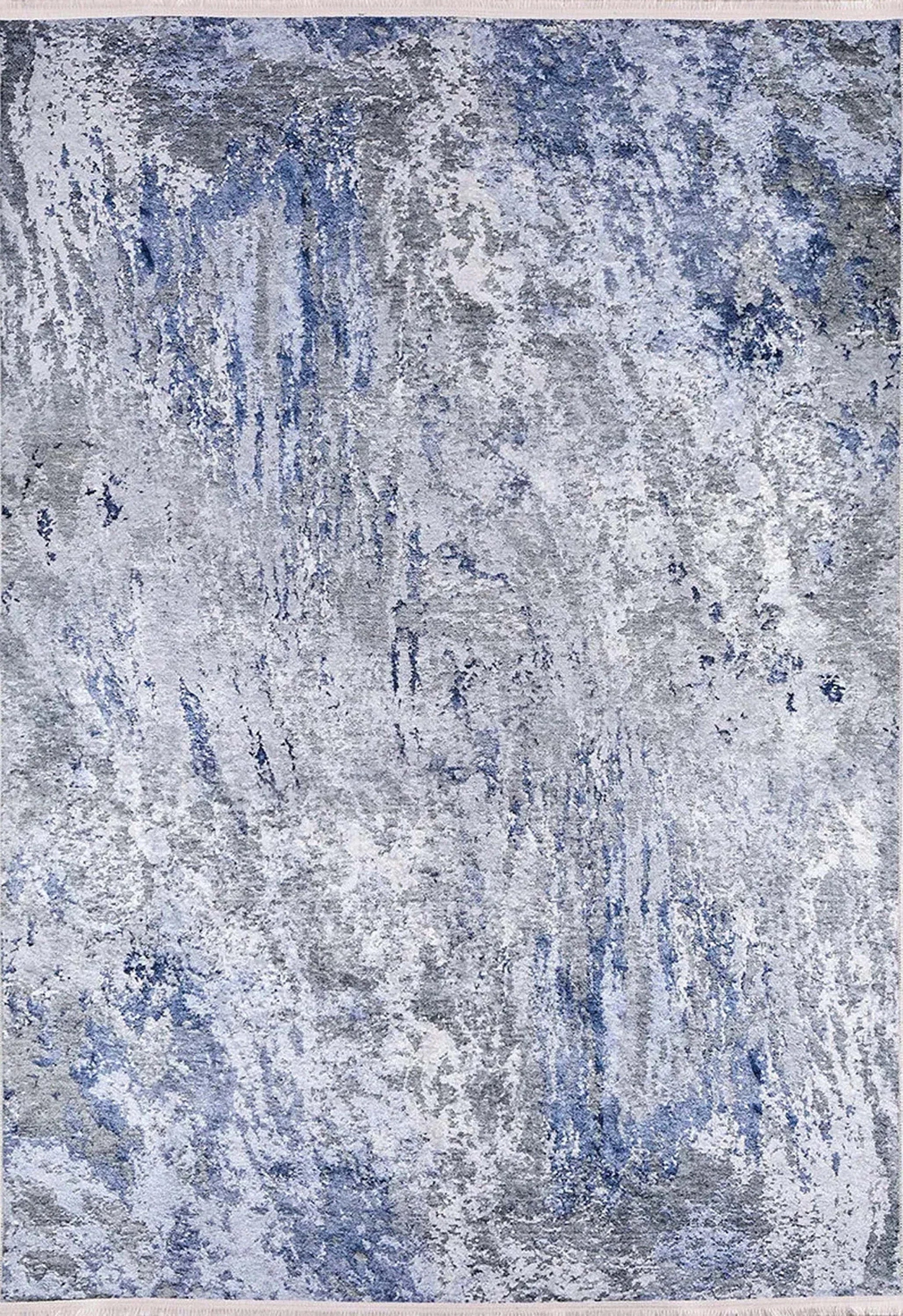 Mavi Gri Modern Halı
