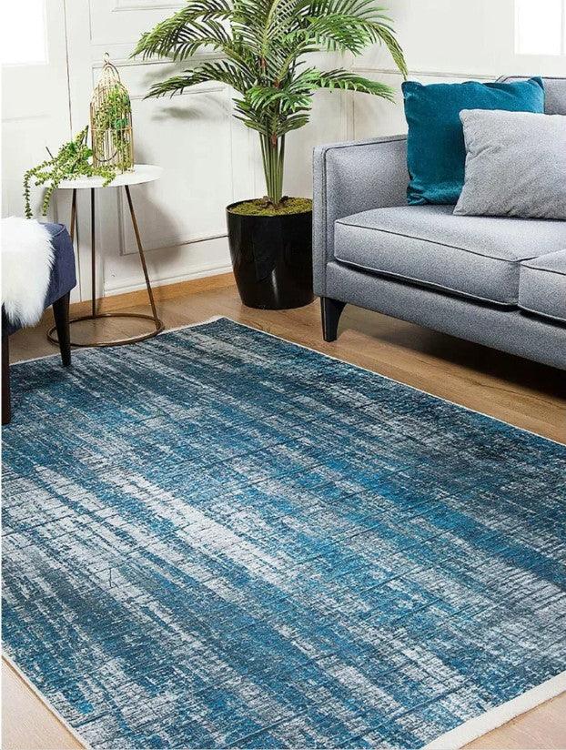 Mavi Modern Halı
