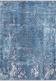 Mavi Soyut Desen Modern Halı