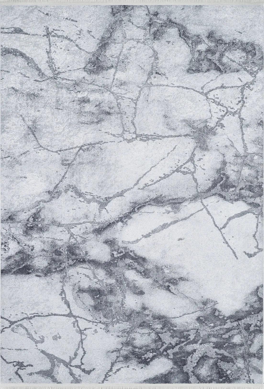 Mermer Gri Modern Halı
