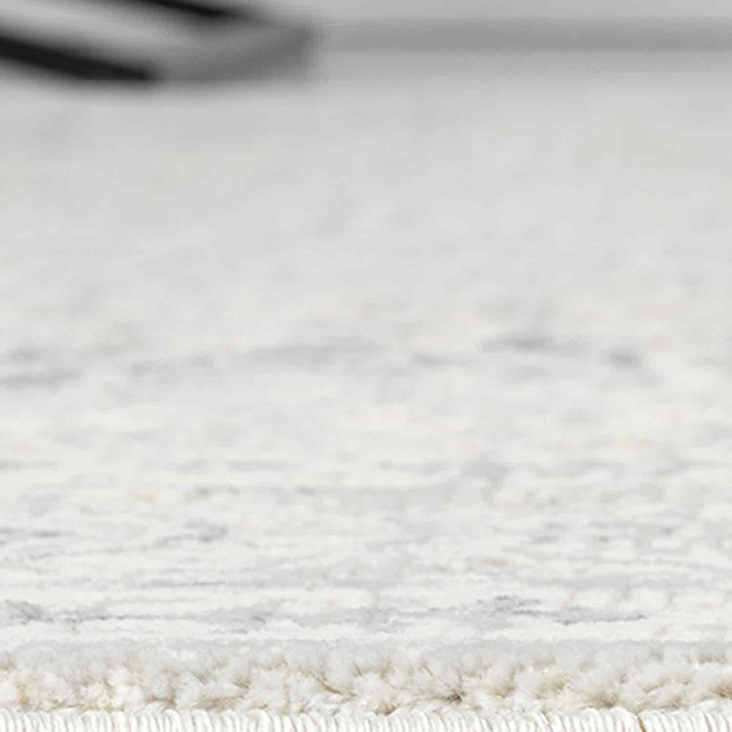 Minimal Krem Eskitme Desenli Halı