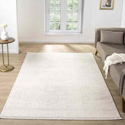 Minimal Krem Eskitme Desenli Halı