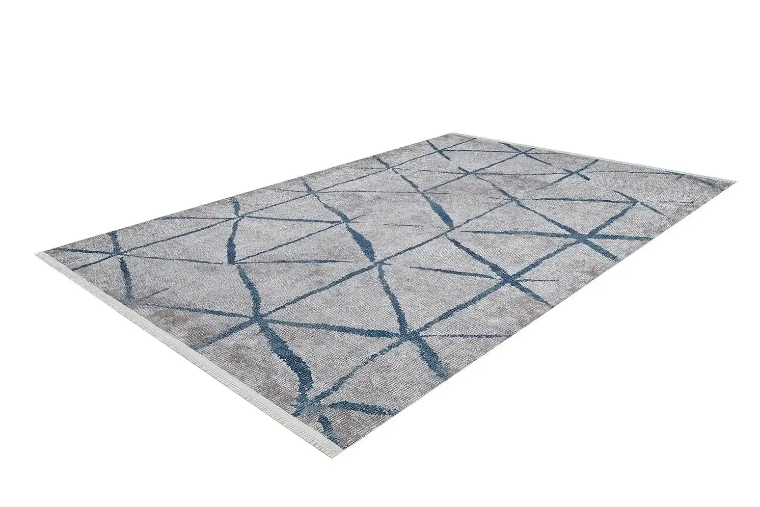 Modern Geometrik Çizgili Halı