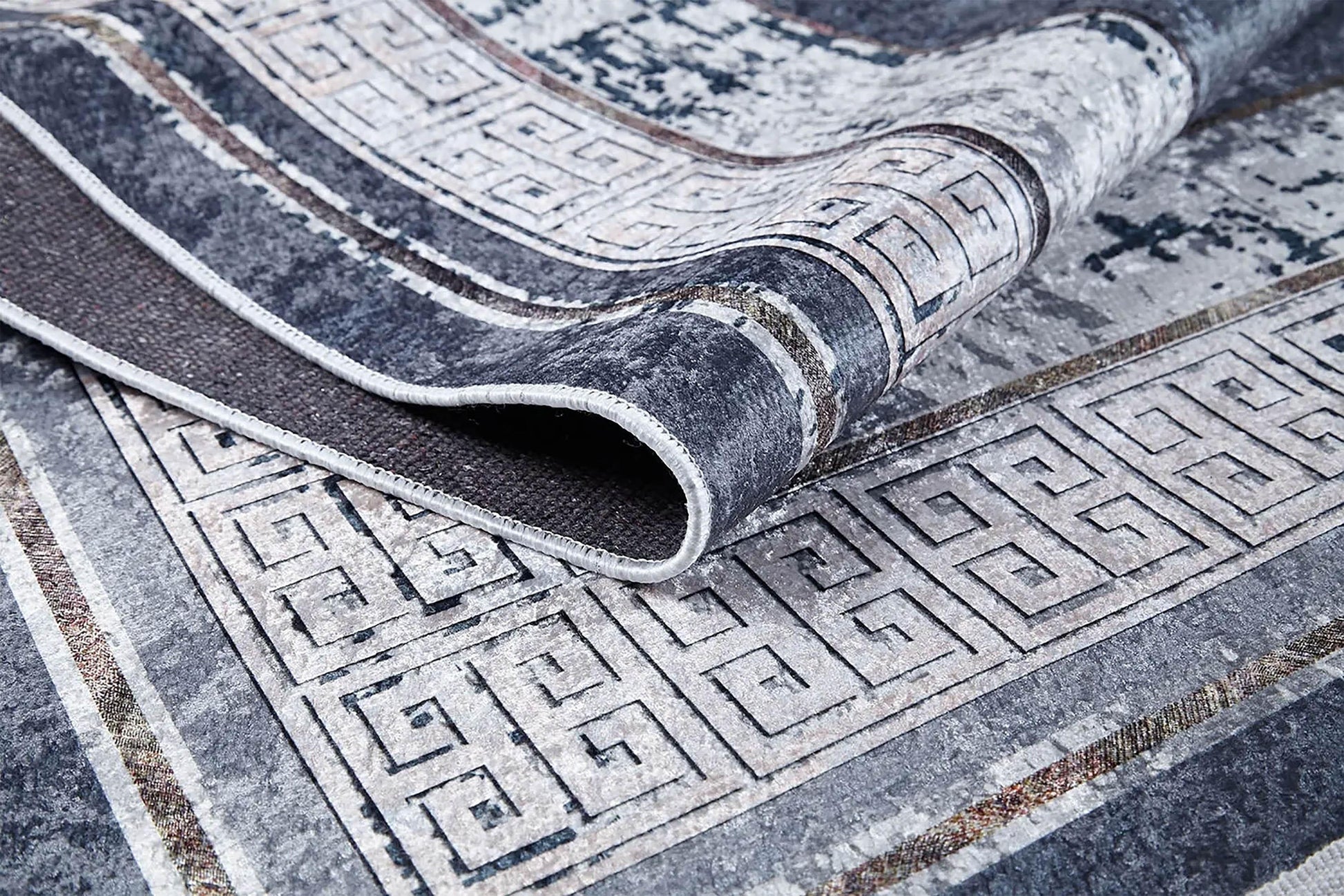 Modern Bordürlü Yunan Anahtar Halı