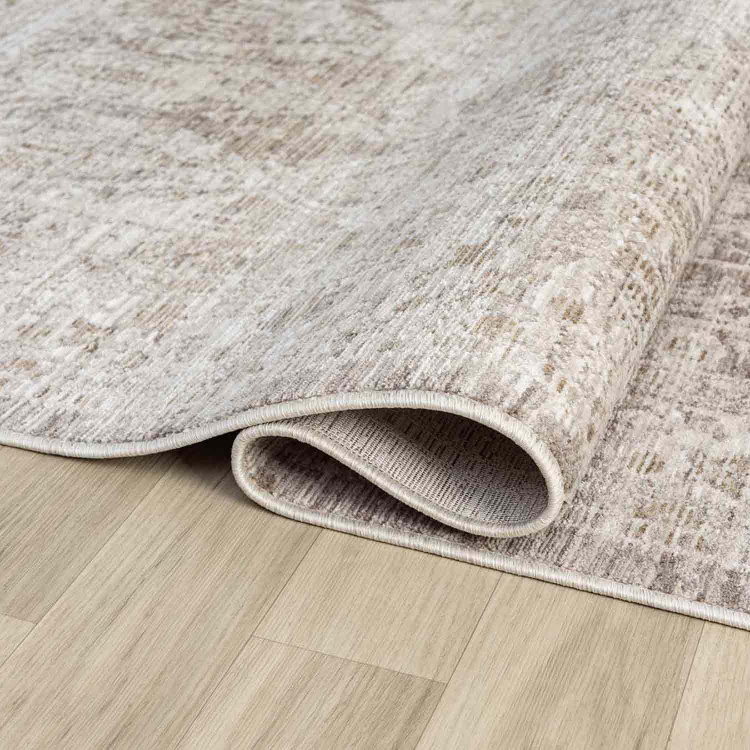 Nötr Tonlarda Minimalist Klasik Dokulu Halı