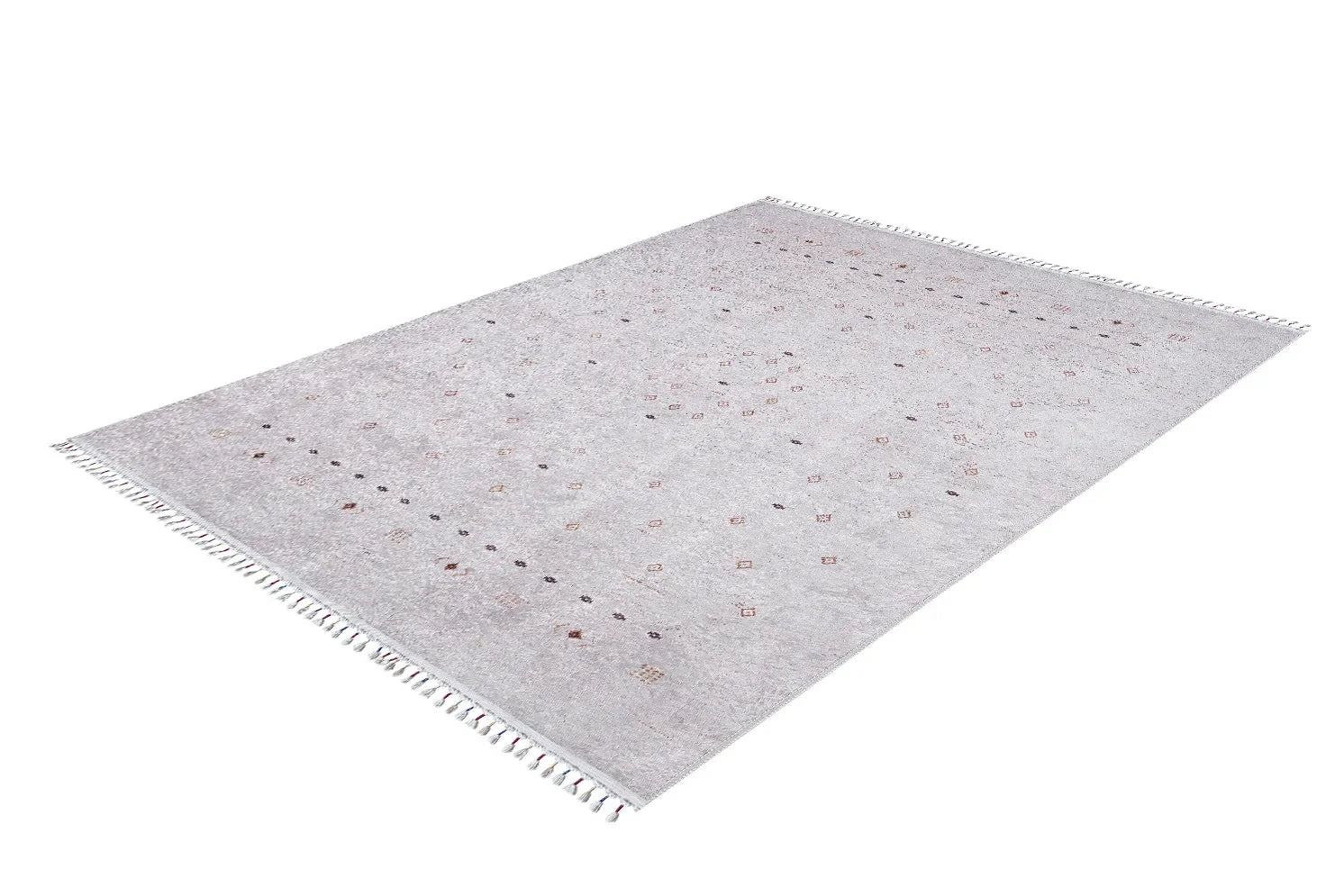 Örgü Saçaklı Minimal Etnik Halı