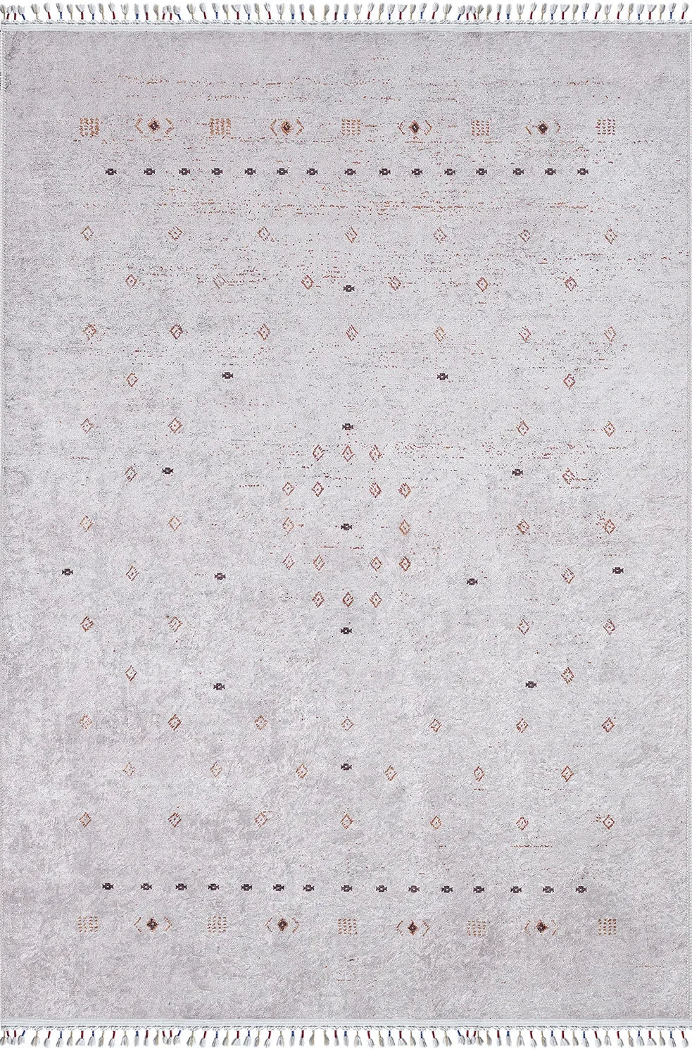 Örgü Saçaklı Minimal Etnik Halı