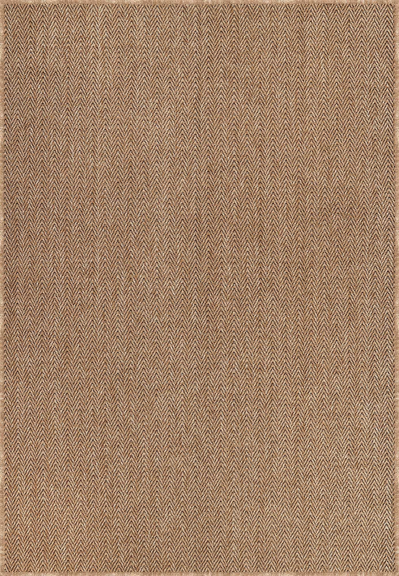 Kahve ve Siyah Balıksırtı Sisal Halı - FM03BL