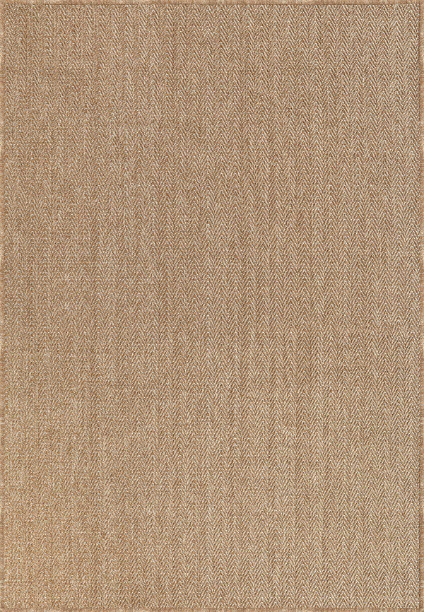 Plain Beige and Coffee Tones Wicker Textured Carpet