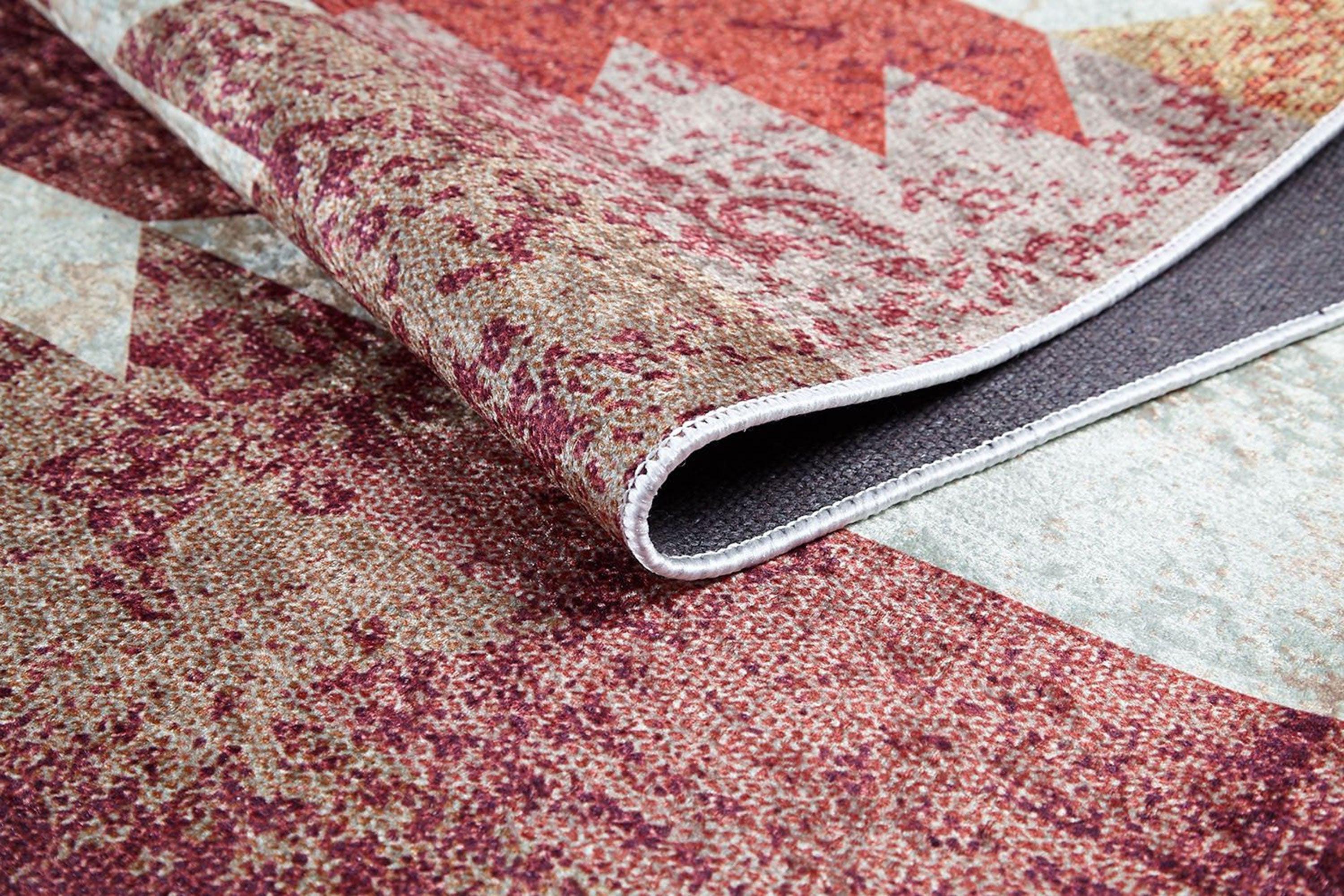 Pastel Bej Turuncu Kilim Halı