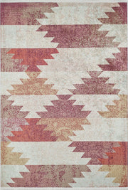 Pastel Bej Turuncu Kilim Halı