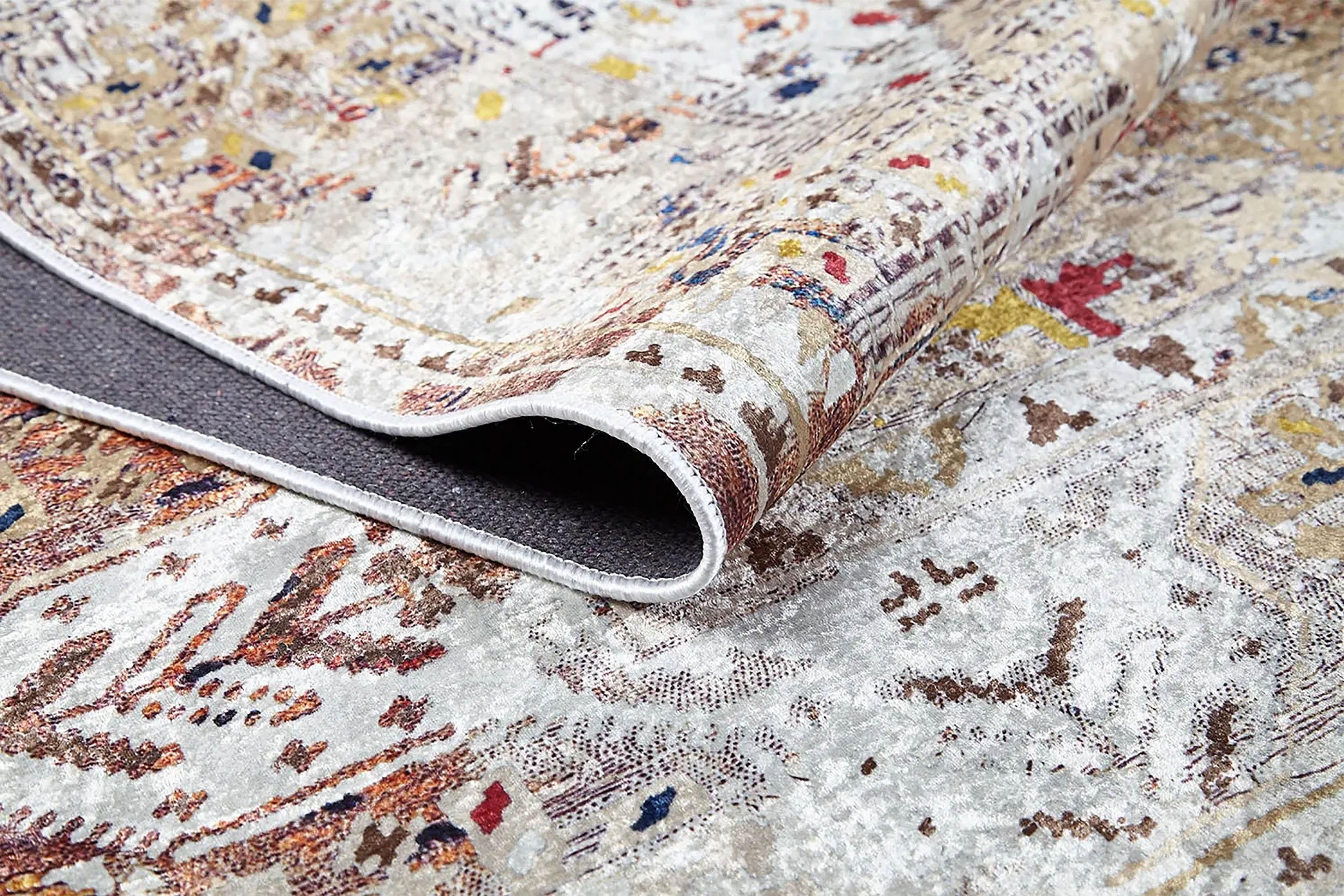 Pembe Bej Bohem Modern Kilim Halı