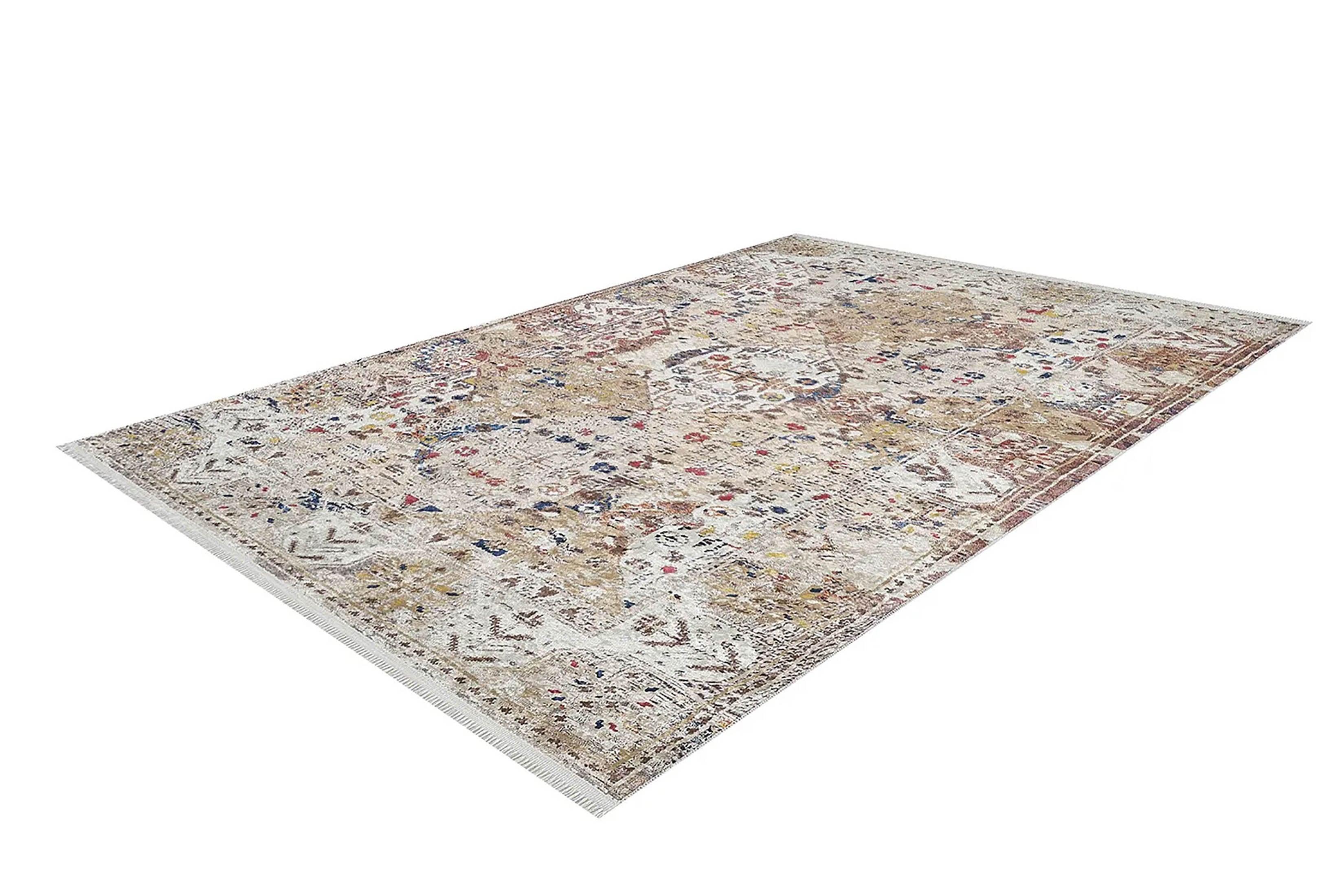 Pembe Bej Bohem Modern Kilim Halı