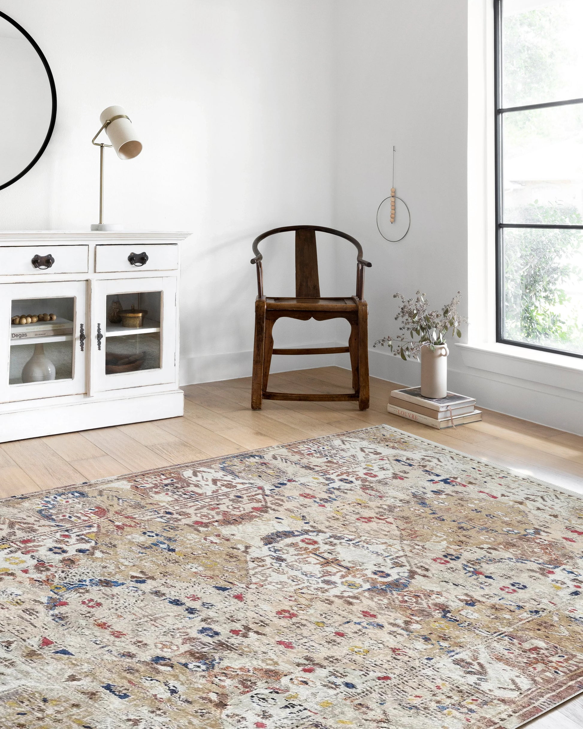 Pembe Bej Bohem Modern Kilim Halı