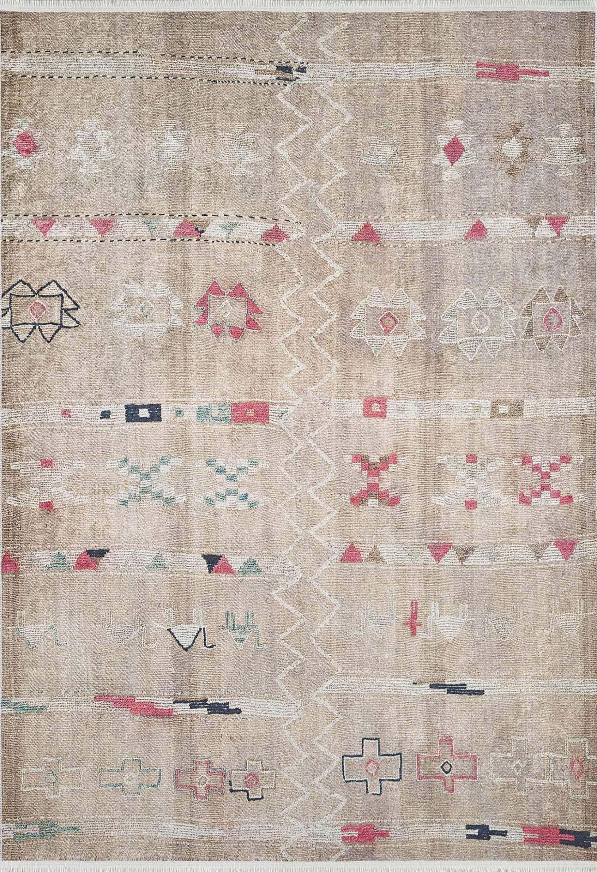 Pembe Bej Kilim Halı