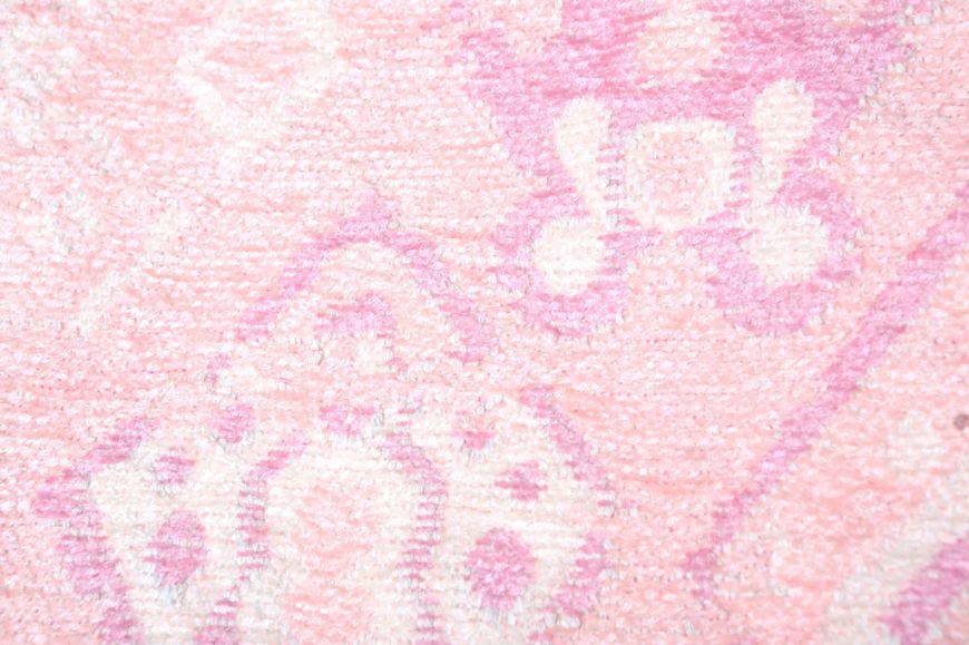 Pembe Çift Taraflı Yıkanabilir Vintage Halı