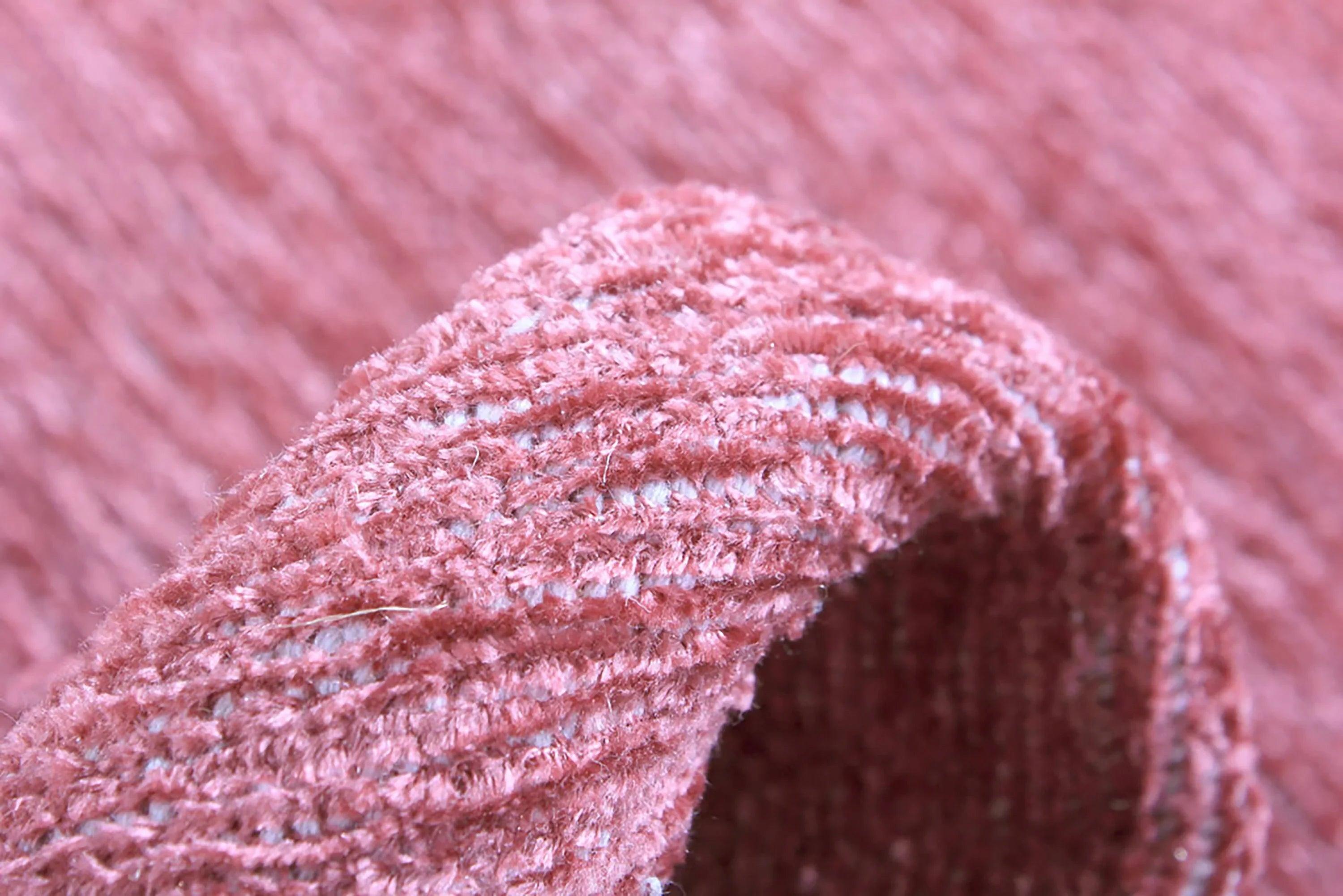 Pembe Düz Modern Yıkanabilir Antibakteriyel Halı