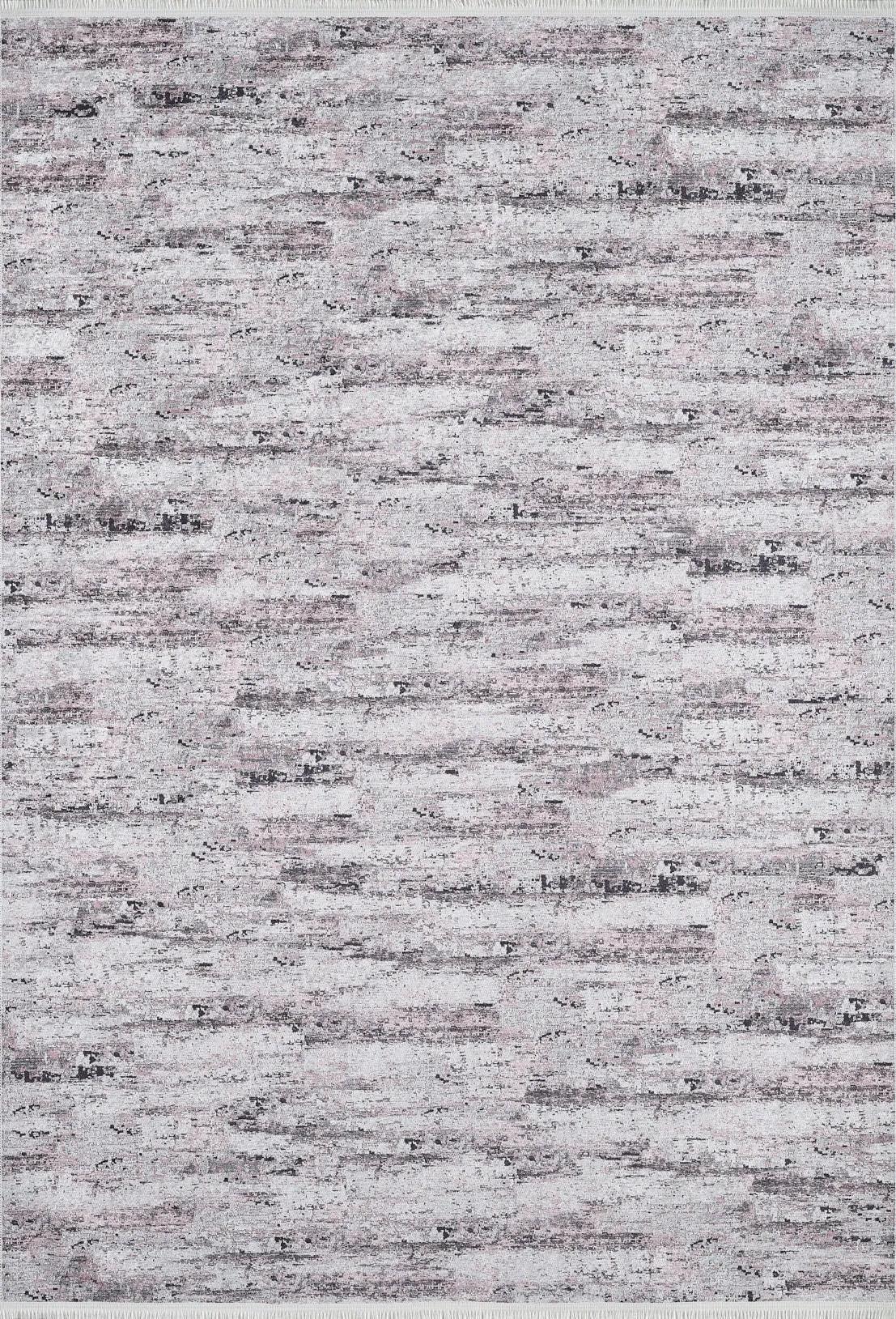 Pembe Fırça Darbeli Modern Halı