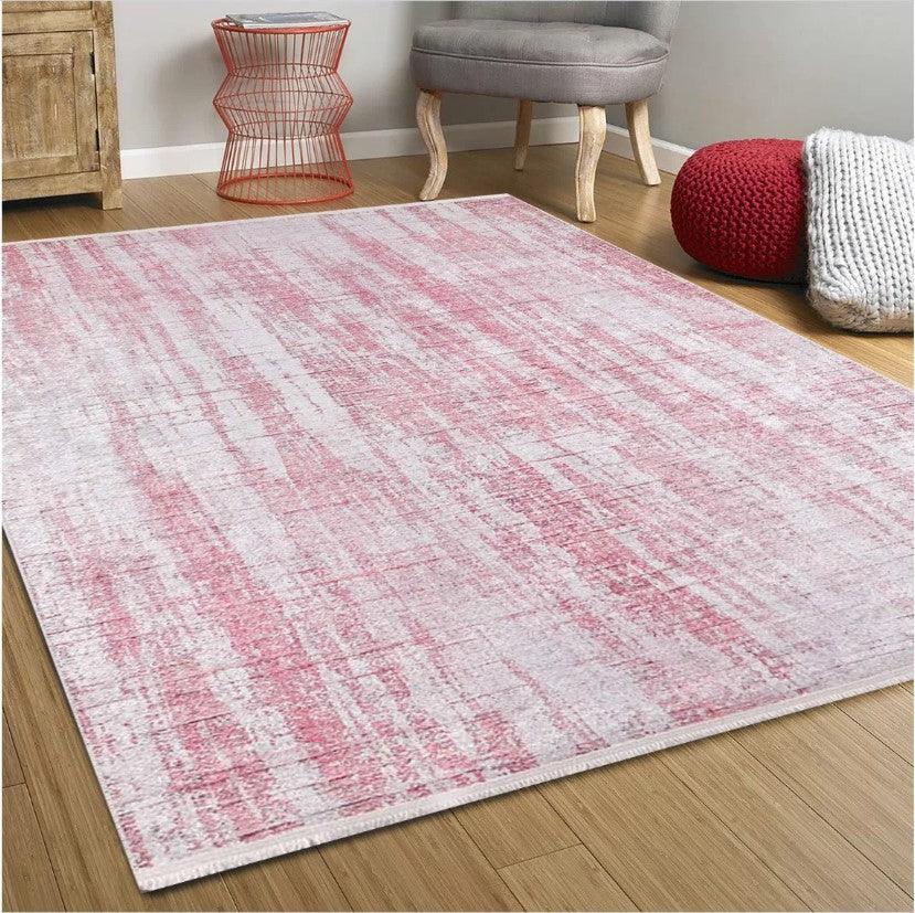 Pembe Modern Halı